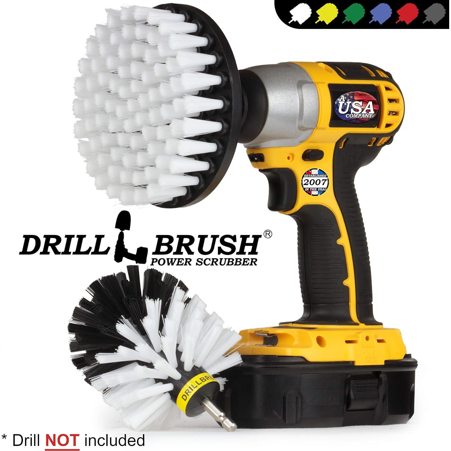 Kit de Cepillos de Limpieza para Autos Drillbrush - 2 Piezas