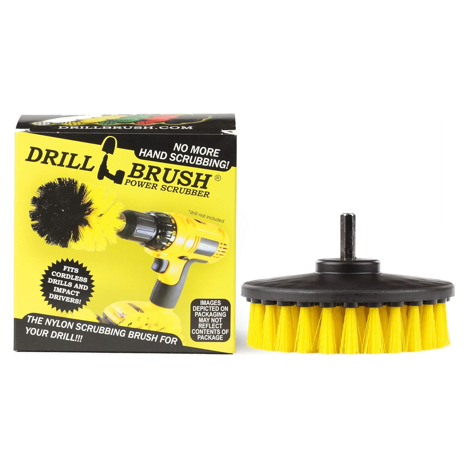 Cepillo de limpieza para taladro Drillbrush 5" amarillo