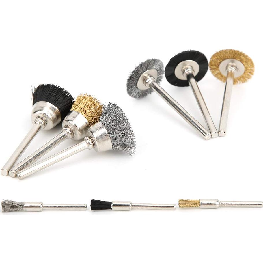 Juego de 18 Cepillos de Copa de Alambre Wal Front para Taladro