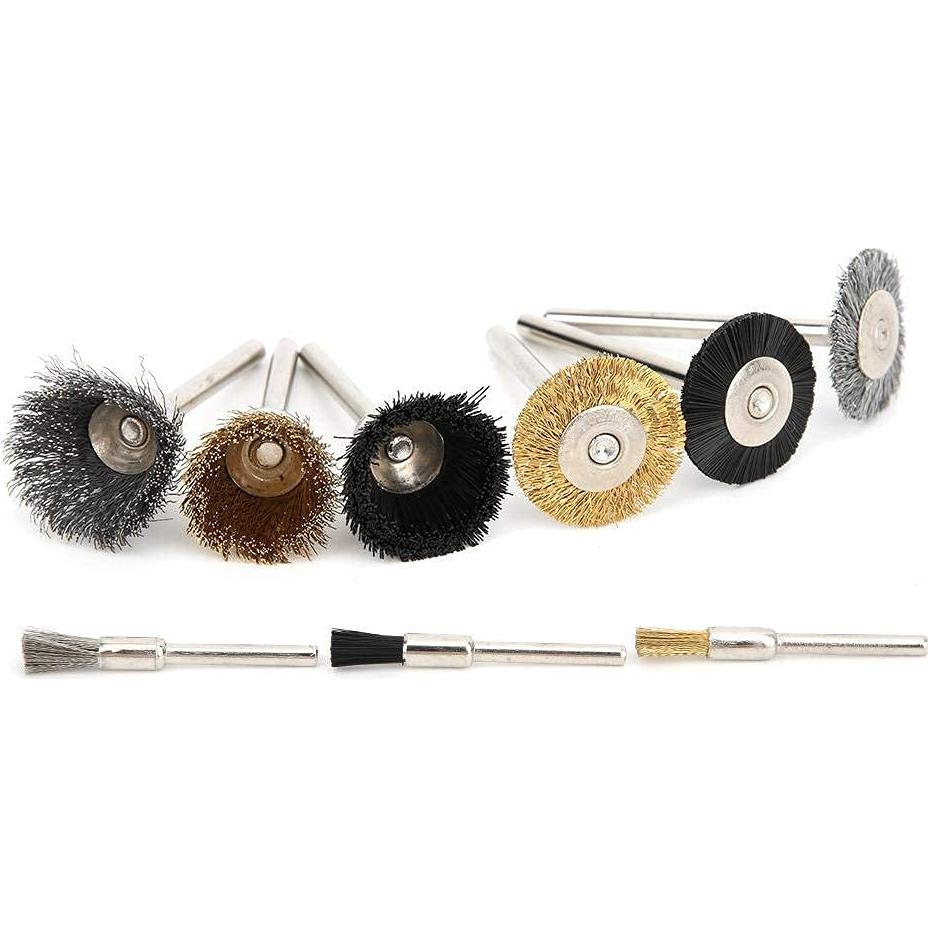 Juego de 18 Cepillos de Copa de Alambre Wal Front para Taladro