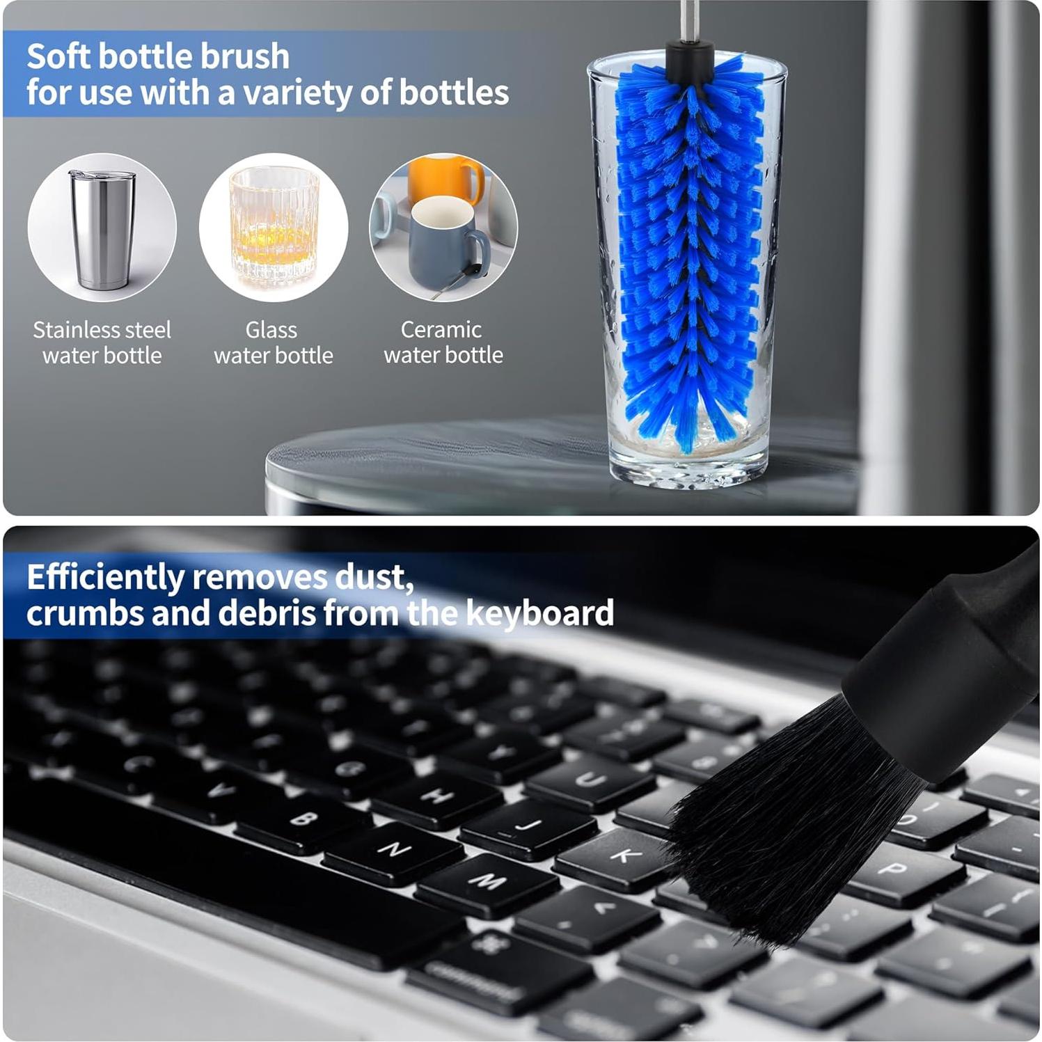 Juego de Cepillos de Taladro MIANYINGR para Ruedas y Botellas