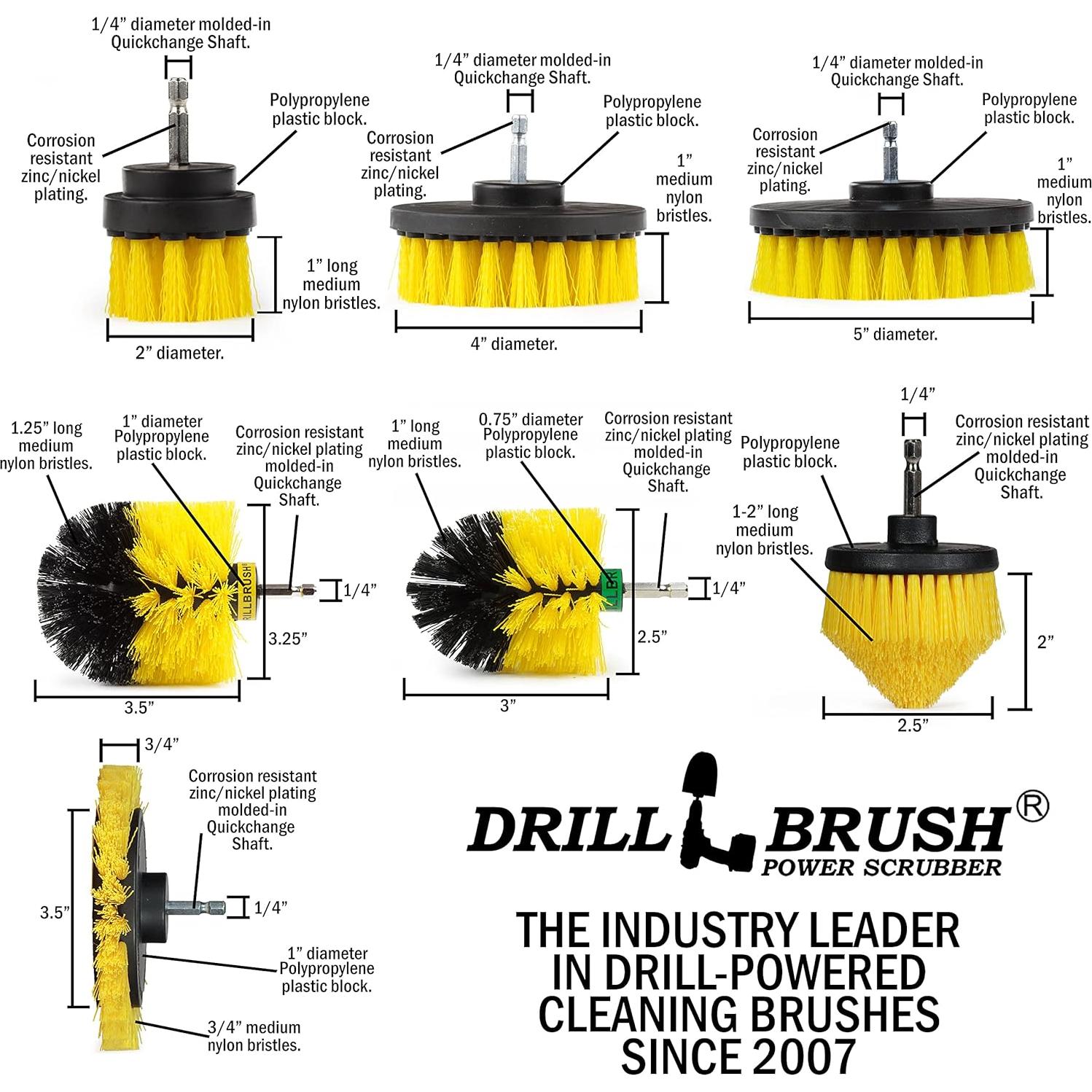 Cepillo de Poder para Taladro Drillbrush - Kit de 21 Piezas