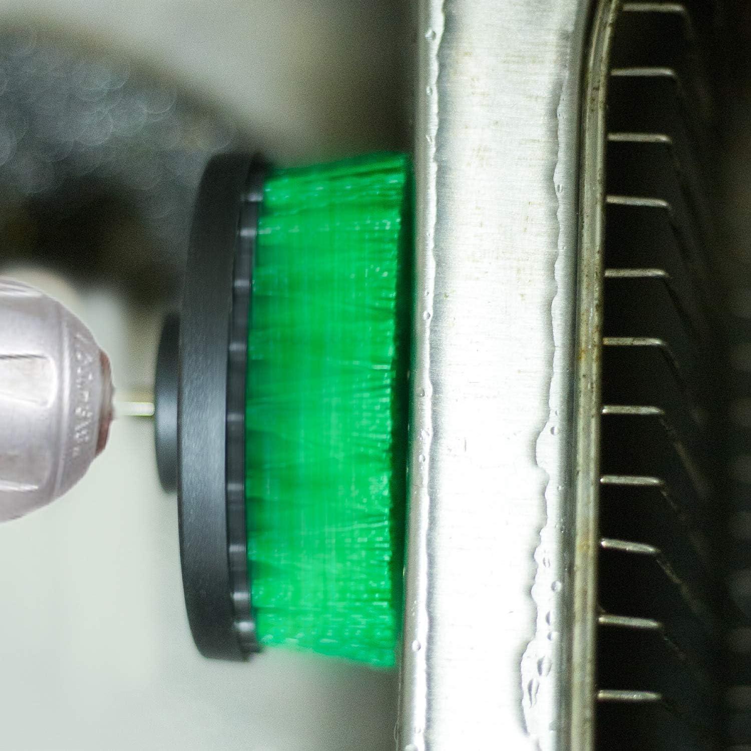 Kit de Cepillos de Taladro KINJOEK - 4 Accesorios de Limpieza