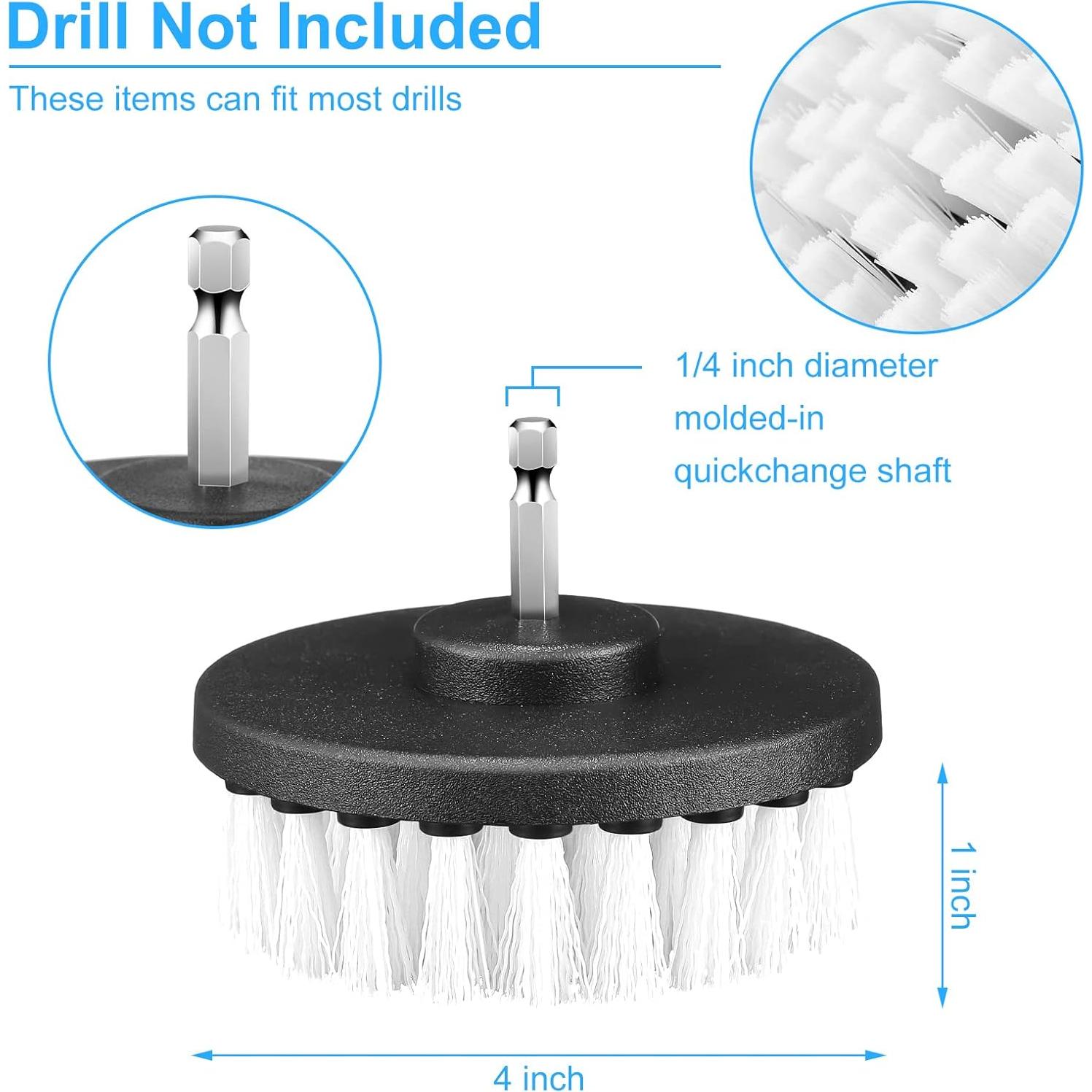 Kit de Cepillos de Limpieza para Taladro Remerry - 6 Pcs Nylon