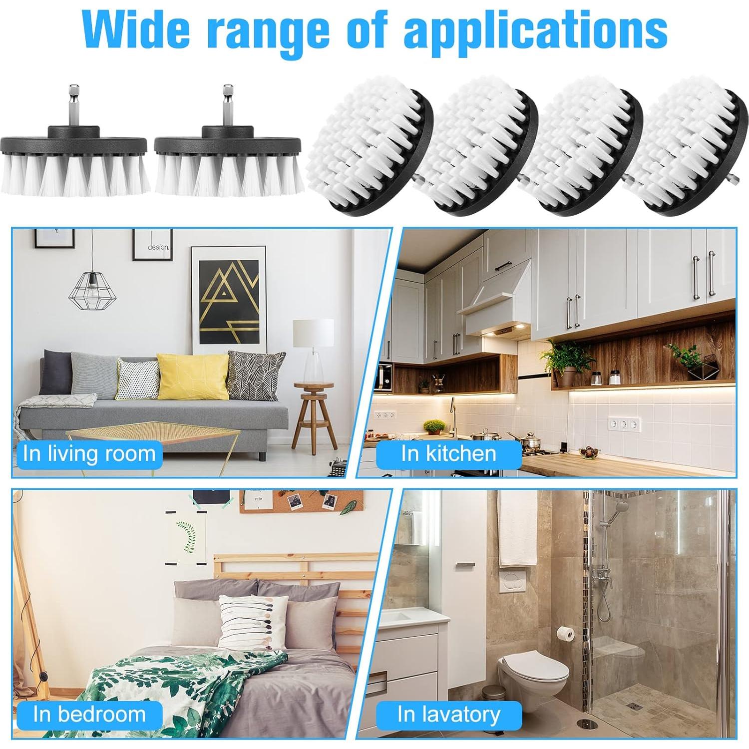 Kit de Cepillos de Limpieza para Taladro Remerry - 6 Pcs Nylon