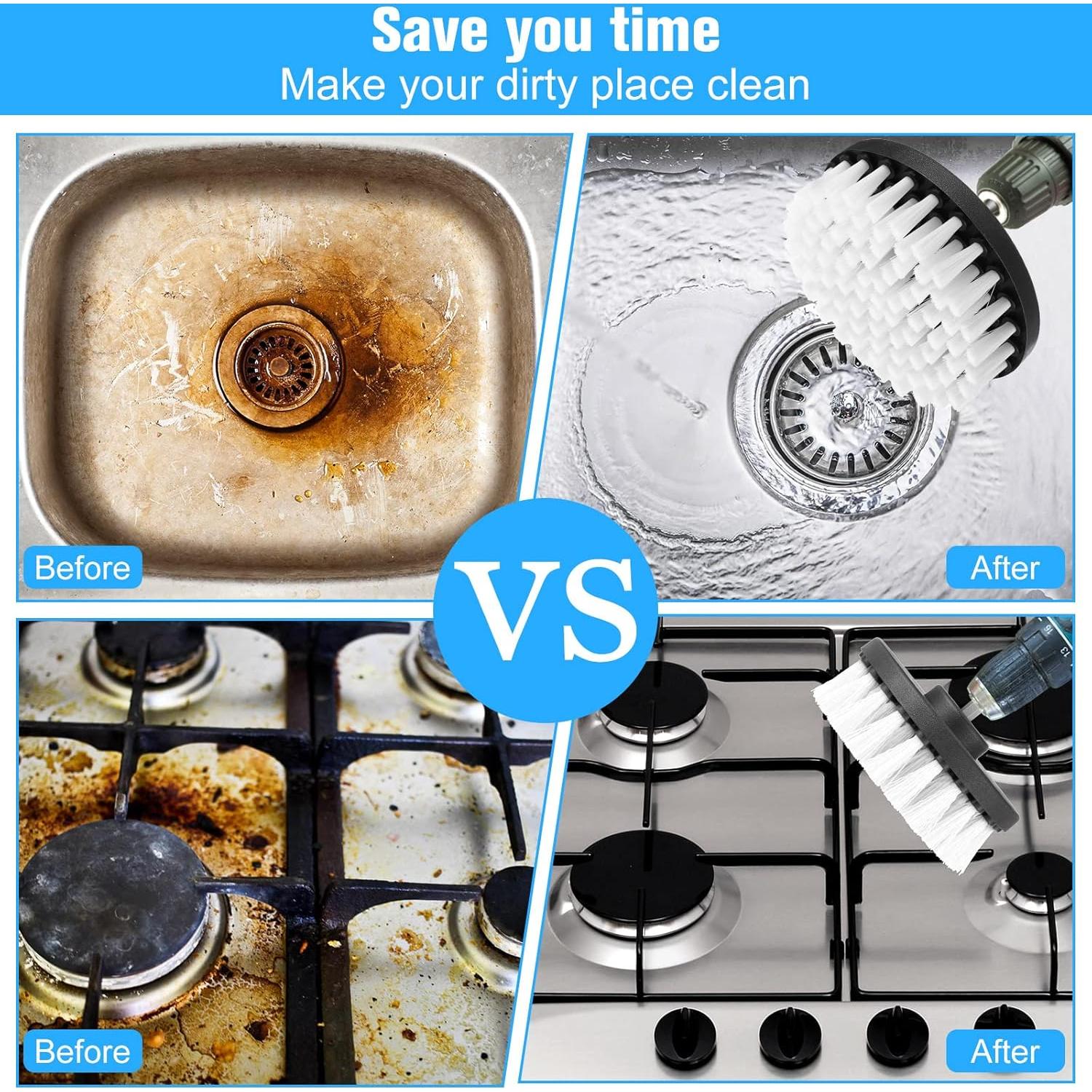 Kit de Cepillos de Limpieza para Taladro Remerry - 6 Pcs Nylon