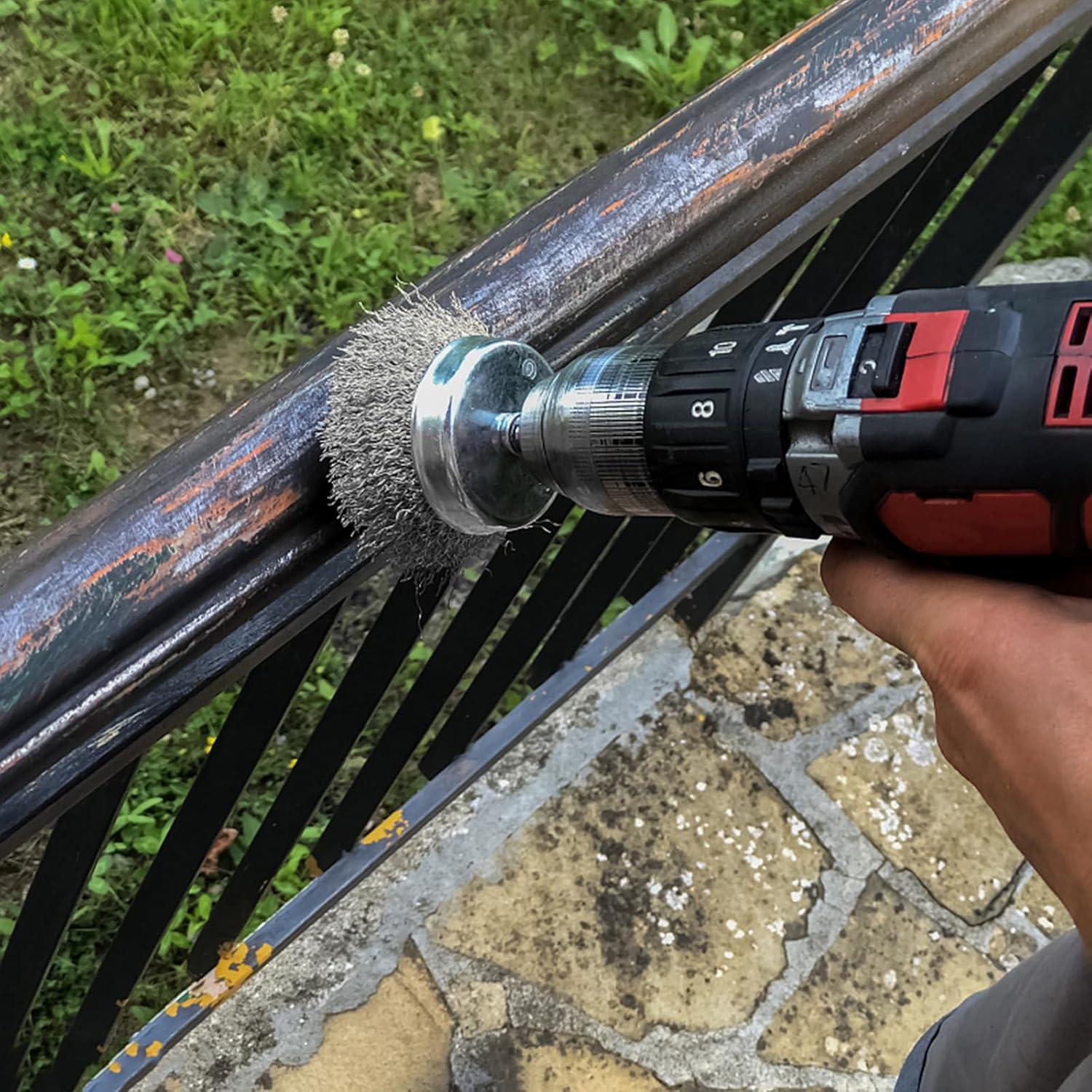 Juego de Cepillos de Alambre JIUNENG 9 Piezas para Taladro