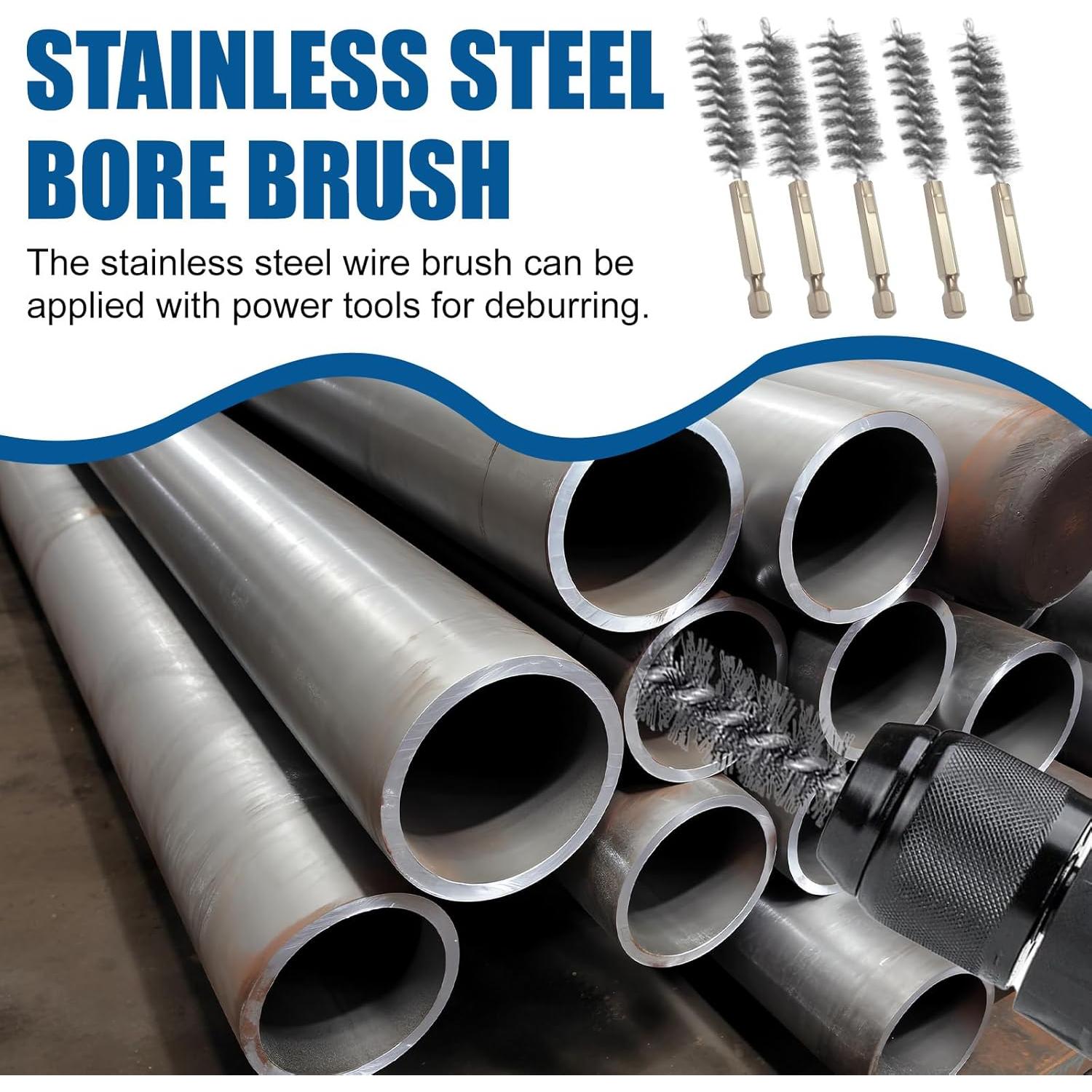 Juego de 10 Cepillos de Alambre JUNTIANZE para Taladro 6.35 mm