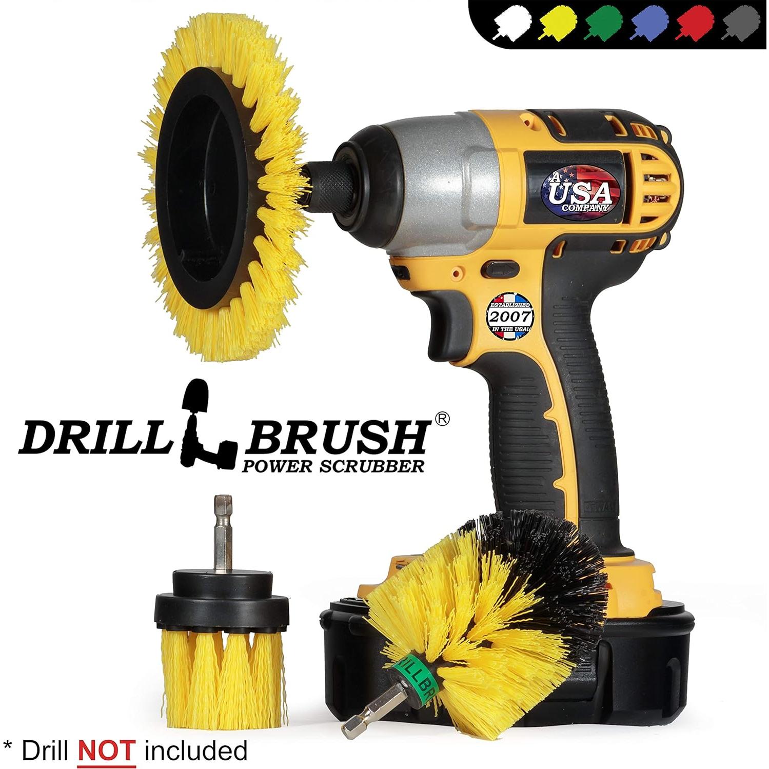 Juego de Cepillos de Limpieza para Taladro Drillbrush 3 Piezas