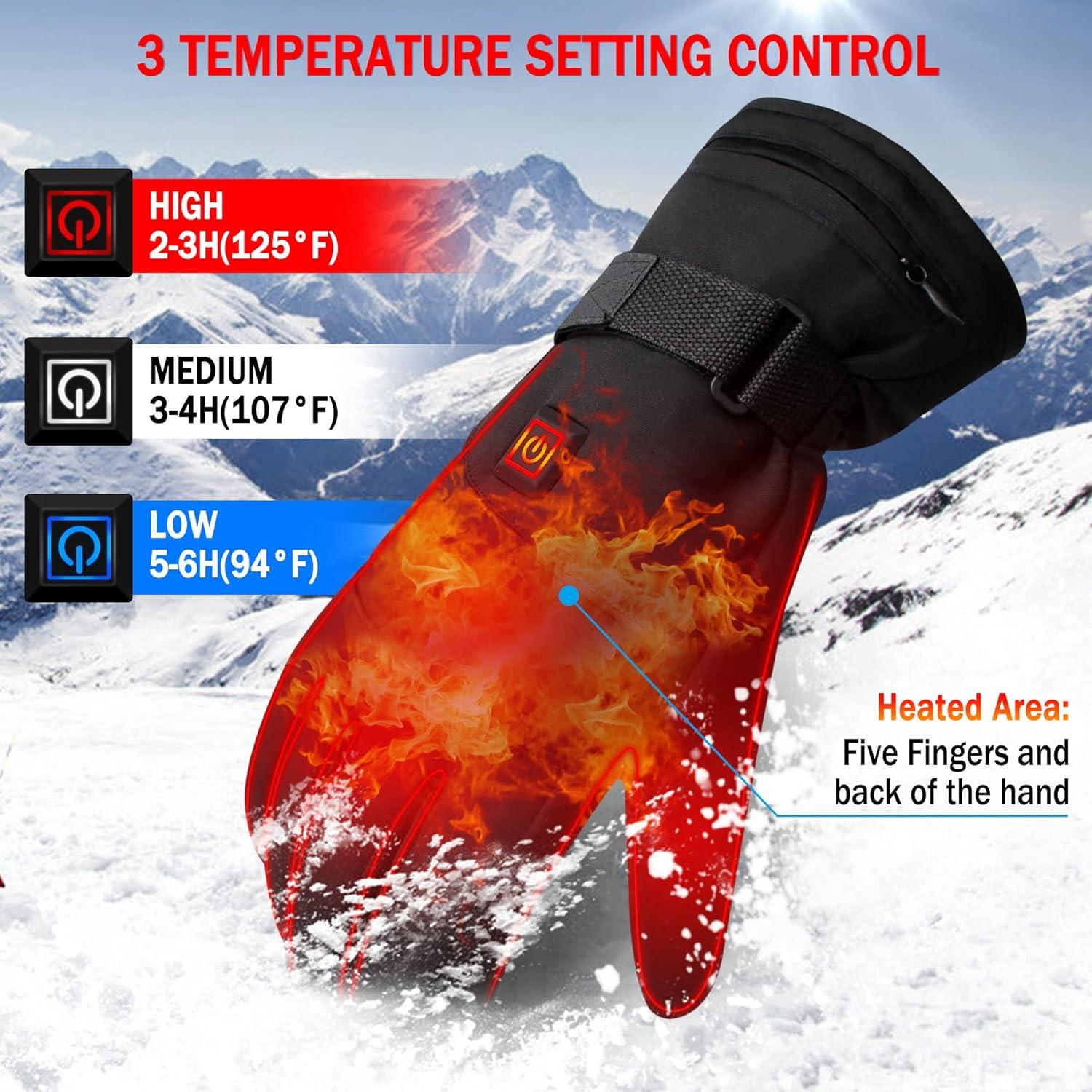 Guantes Térmicos Eléctricos SPRING SHOP 3.7V Impermeables