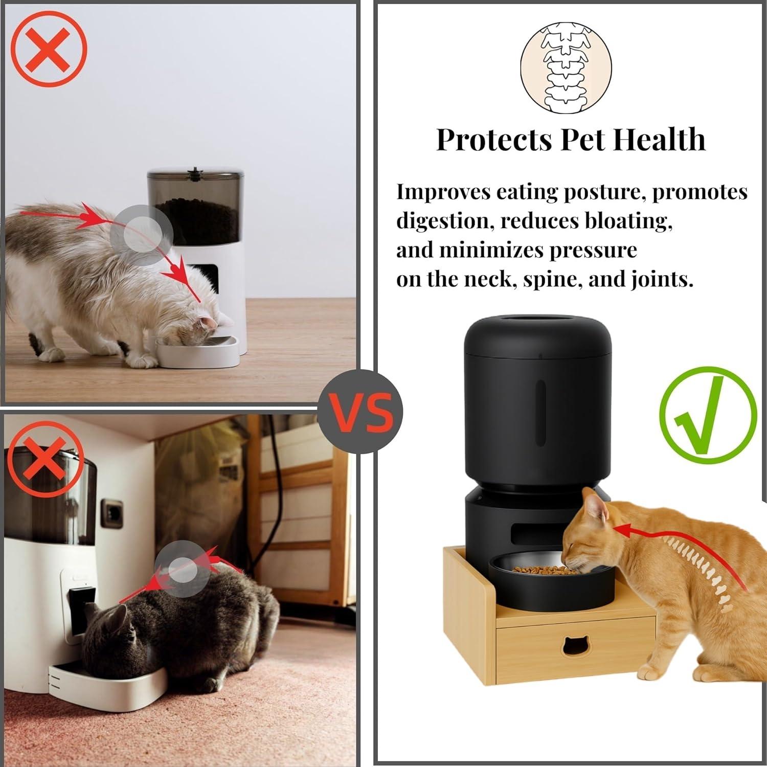 Soporte Elevado para Comedero de Mascotas PAWPARAGON Ajustable