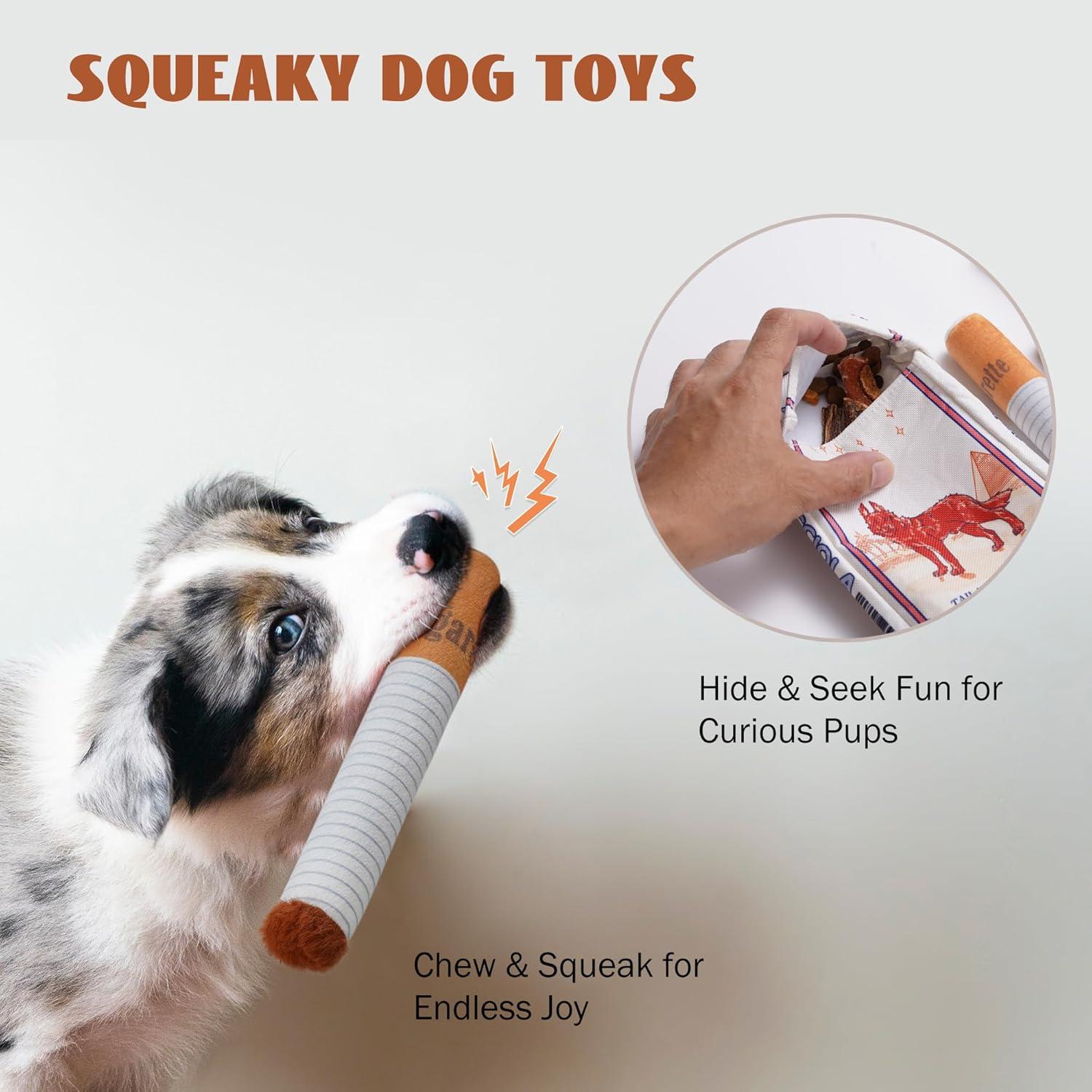 Juguete Interactivo para Perros Nocciola Squeaky Puff Stick 12cm