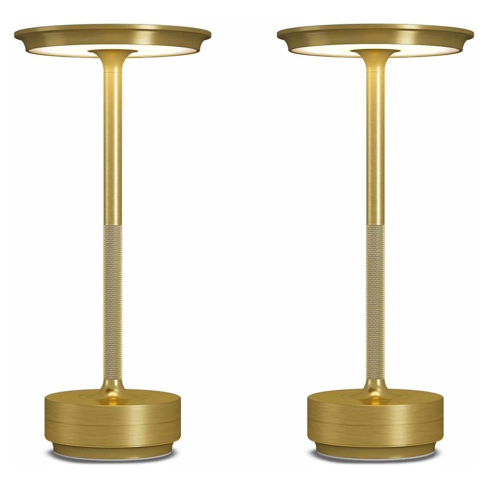 2 Lámparas de Mesa Inalámbricas Recargables FDIDC 5000mAh LED