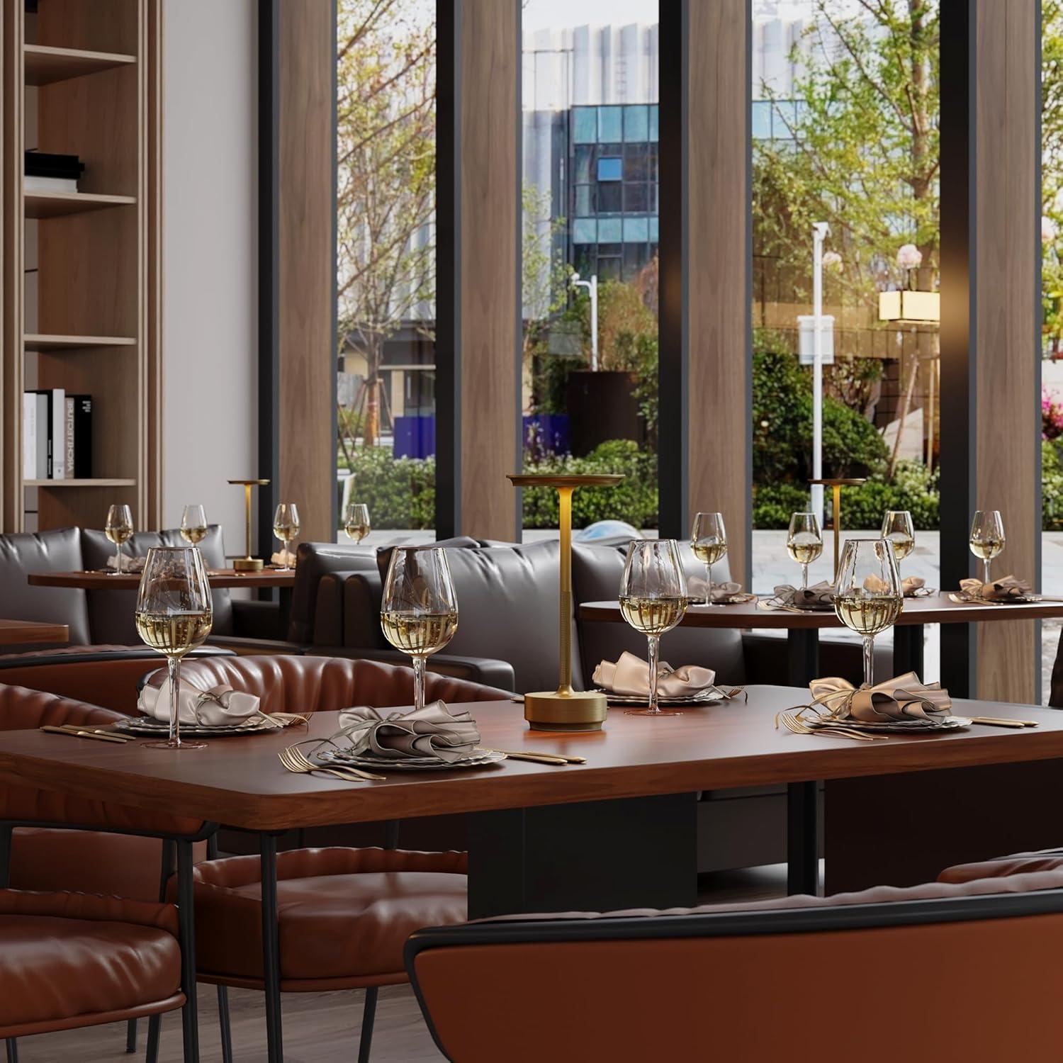 2 Lámparas de Mesa Inalámbricas Recargables FDIDC 5000mAh LED