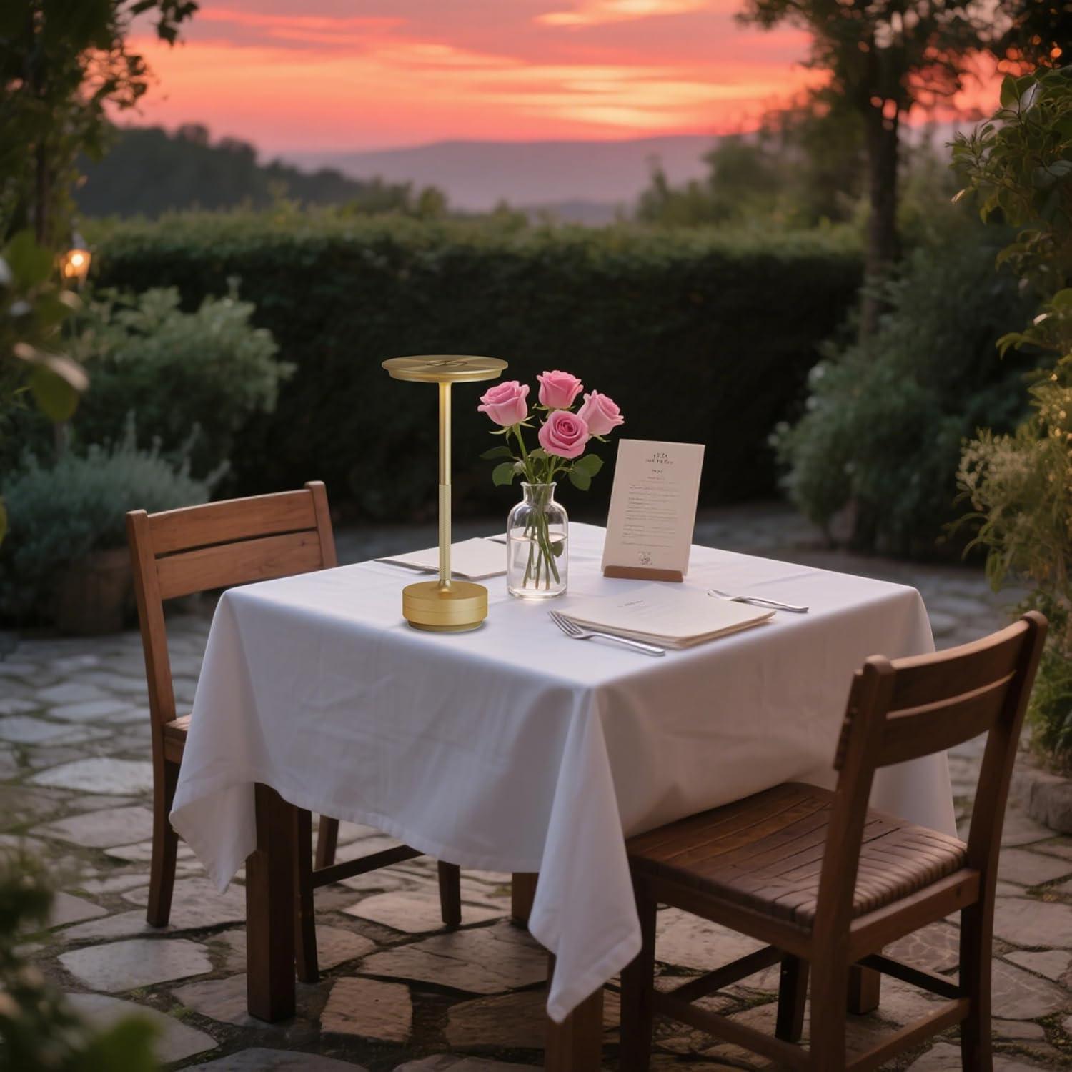 2 Lámparas de Mesa Inalámbricas Recargables FDIDC 5000mAh LED