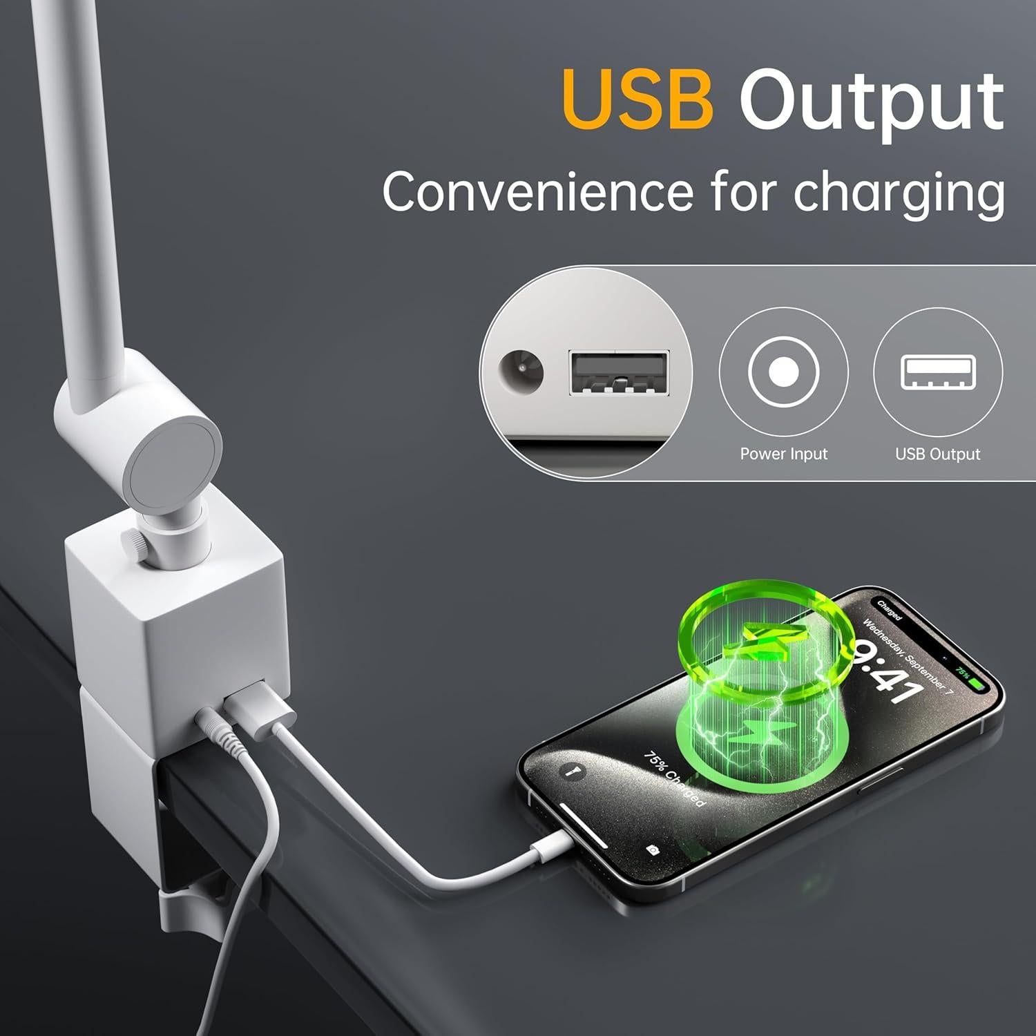 Lámpara de Escritorio LED deeloop HT8884-KC 2 Brazos Ajustables