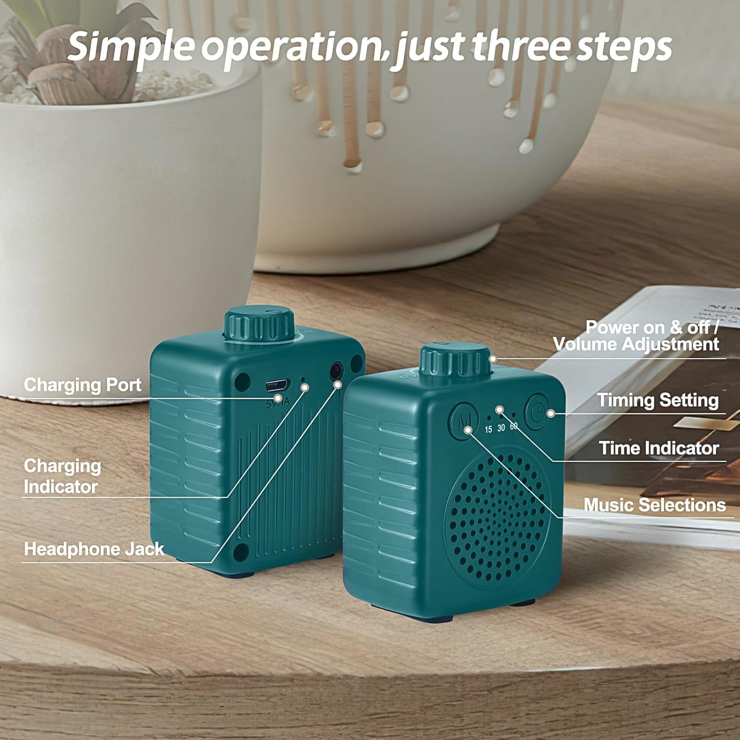 Máquina de Sonido Fansbe Verde Portátil 20 Sonidos Calmantes