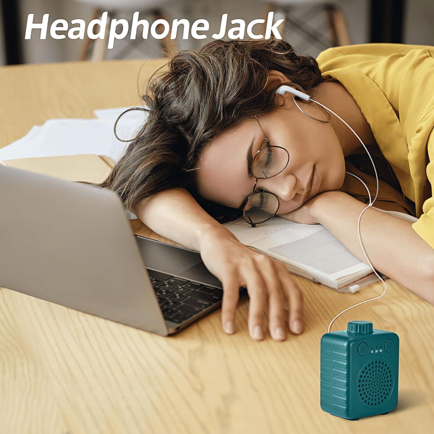 Máquina de Sonido Fansbe Verde Portátil 20 Sonidos Calmantes