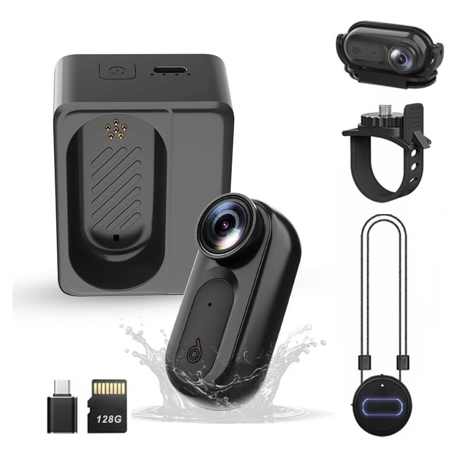 Mini Cámara Corporal Catchallway VD02 128GB Impermeable IPX7