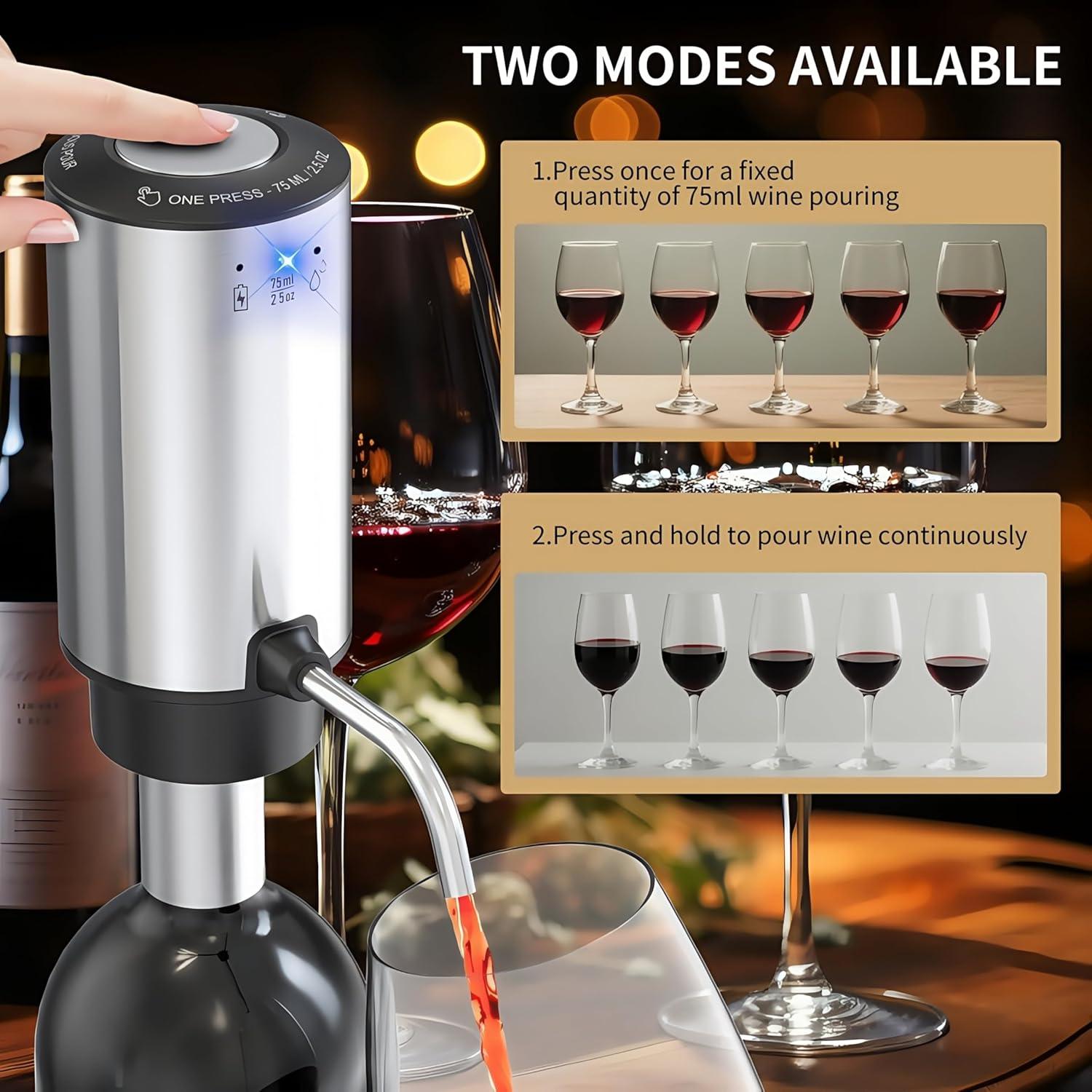 Decantador de vino eléctrico YIPINLAOBAIXING con aerador 0.57kg