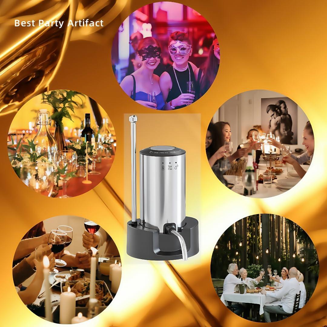 Decantador de vino eléctrico YIPINLAOBAIXING con aerador 0.57kg