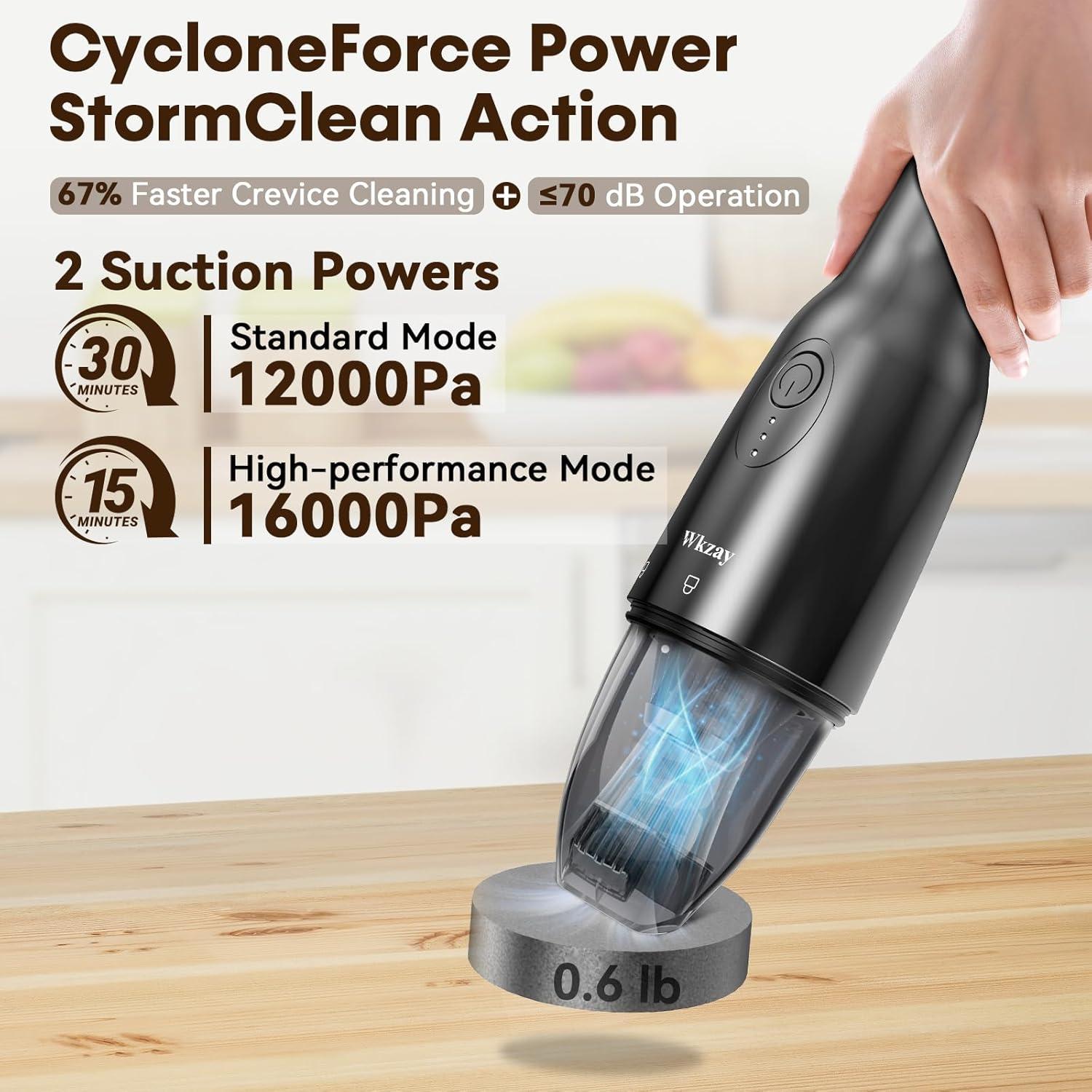 Aspiradora de Mano Inalámbrica Wkzay DW198 16,000Pa Compacta