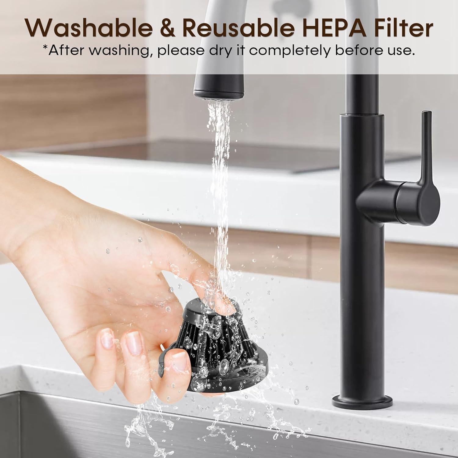 Aspiradora de Mano Inalámbrica Wkzay DW198 16,000Pa Compacta