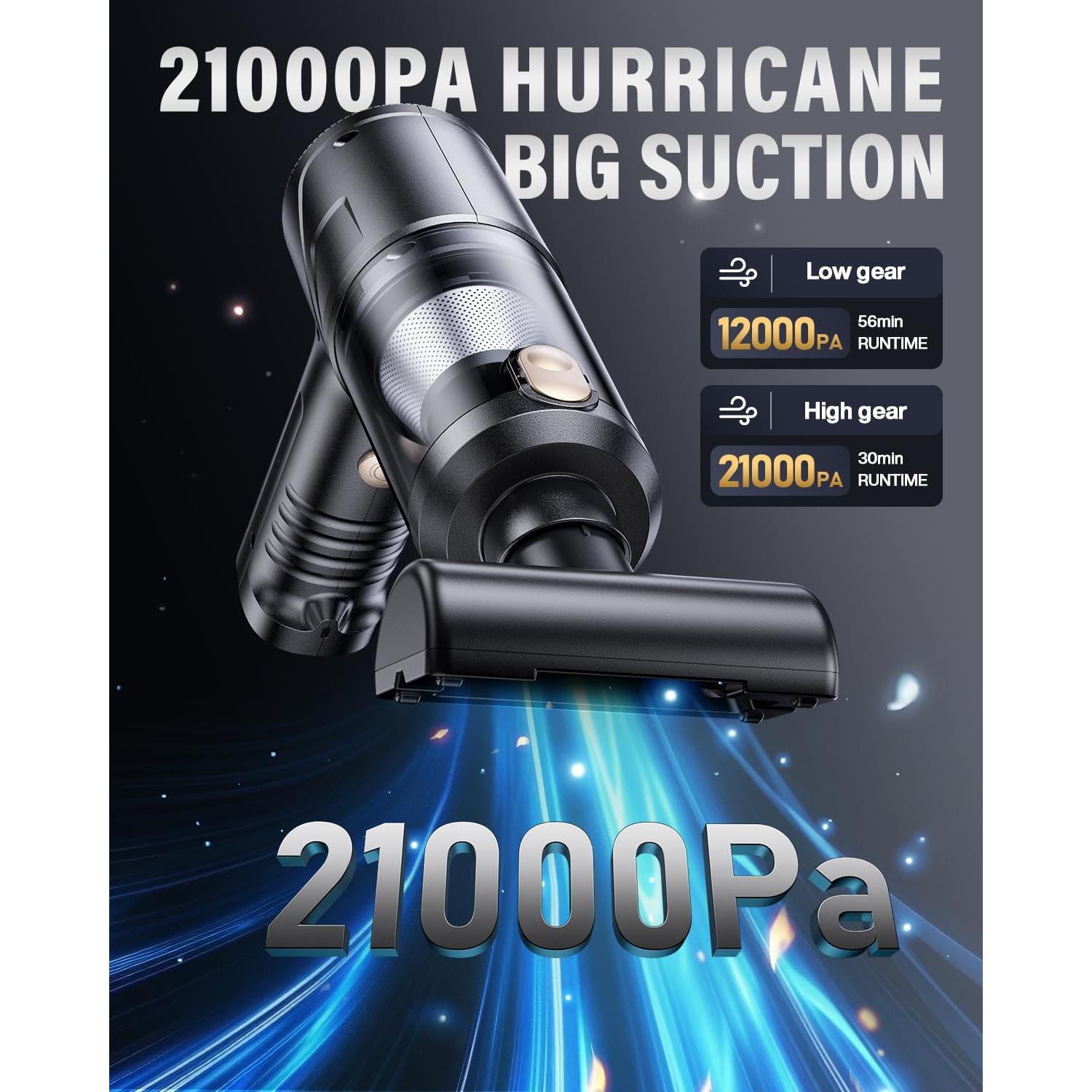 Aspiradora de Mano Inalámbrica Svoko LT-145 21000Pa 4 en 1