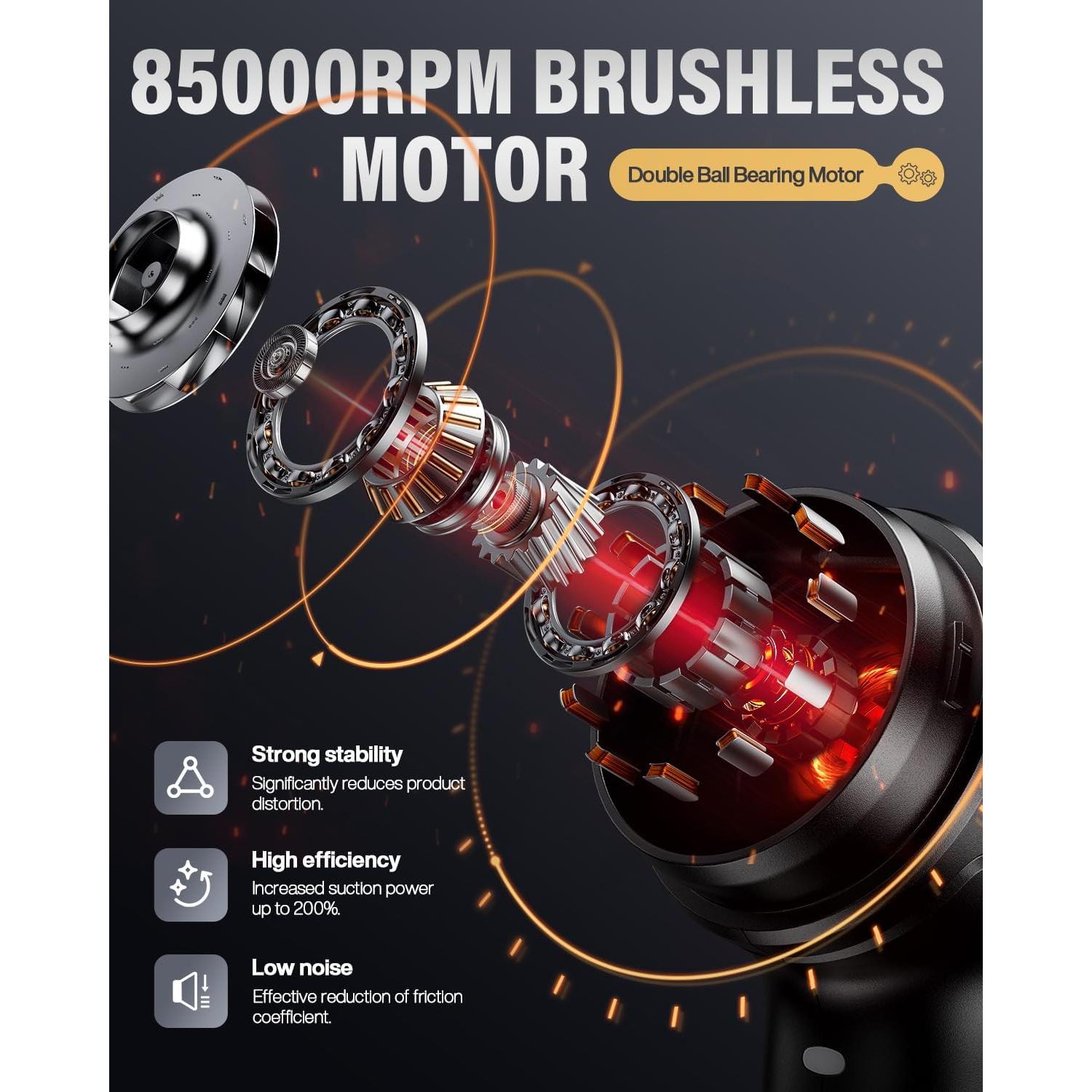 Aspiradora de Mano Inalámbrica Svoko LT-145 21000Pa 4 en 1