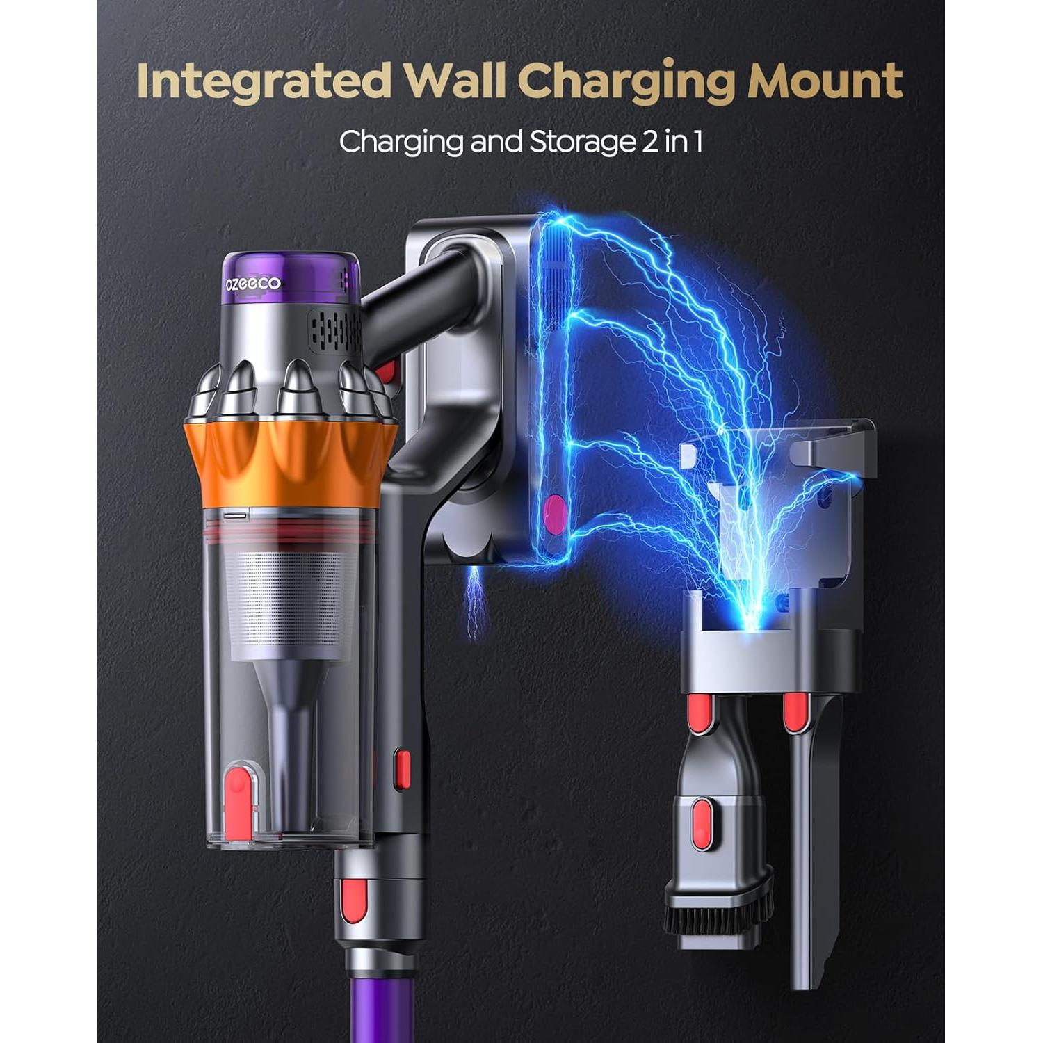 Aspiradora Inalámbrica Ozeeco EC01 550W 60Min Modo ECO