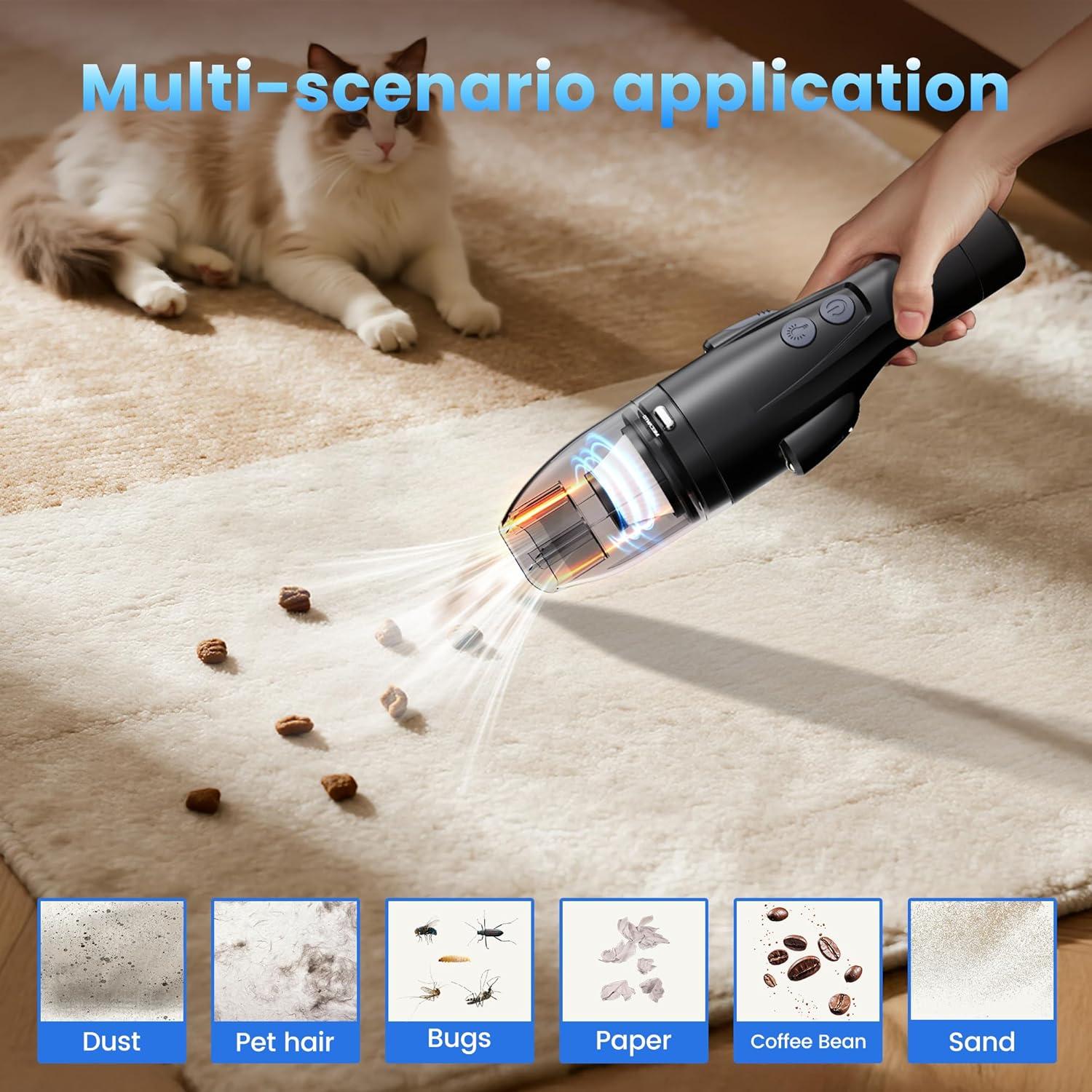 Aspiradora Inalámbrica Mecanto WL-X902 8000Pa Portátil 4-en-1