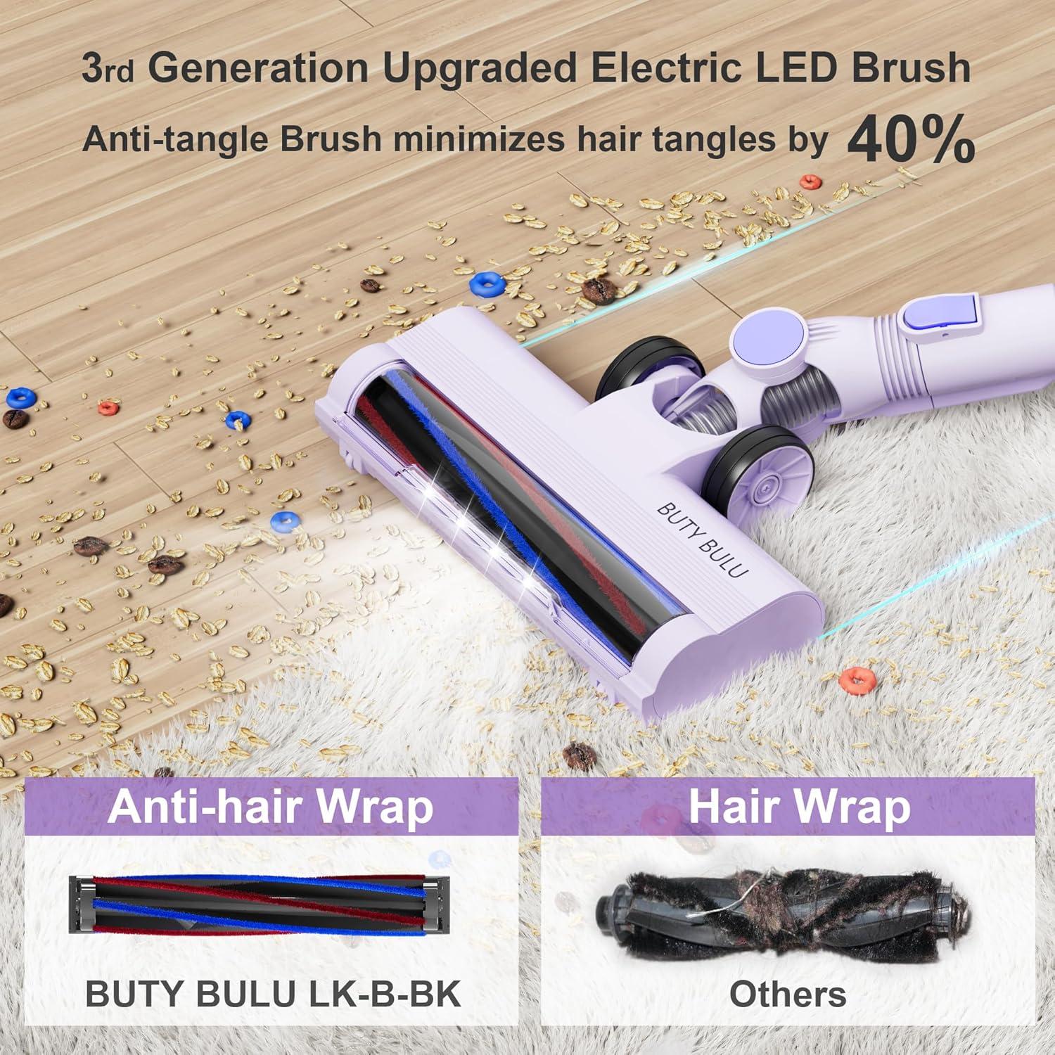 Aspiradora de Mano Inalámbrica BUTY BULU LK-W15-PL 30KPa 1.72kg