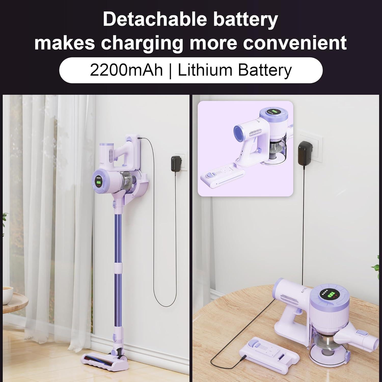 Aspiradora de Mano Inalámbrica BUTY BULU LK-W15-PL 30KPa 1.72kg