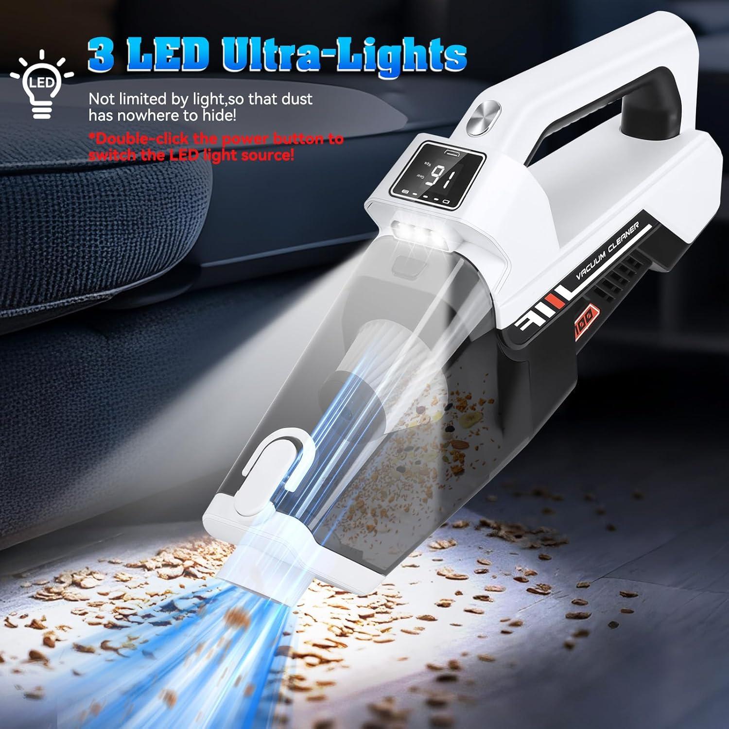 Aspiradora de Mano Inalámbrica Jivoxia VC-100 160W HEPA