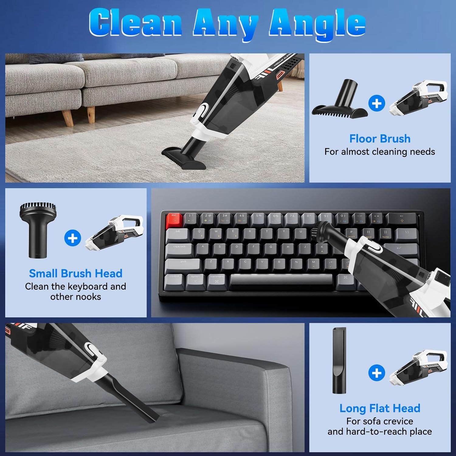 Aspiradora de Mano Inalámbrica Jivoxia VC-100 160W HEPA