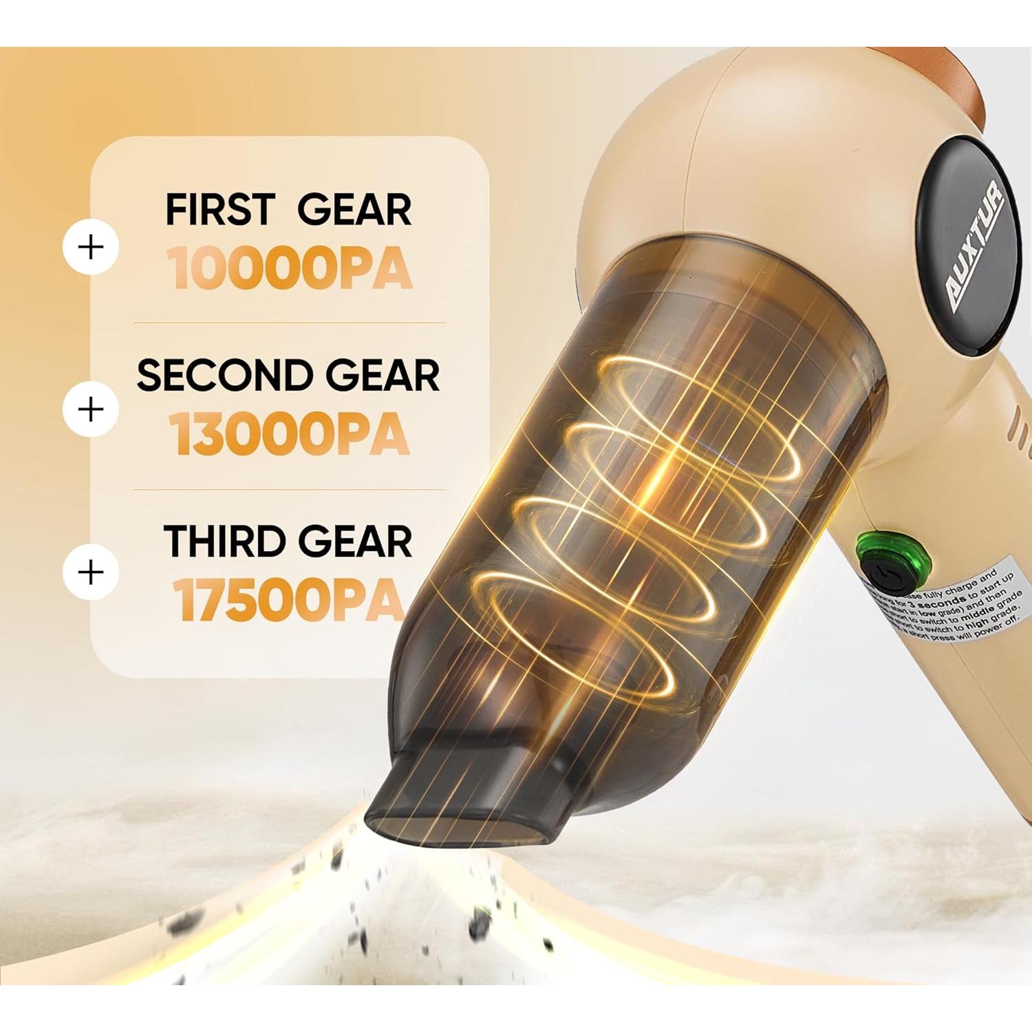 Aspiradora de Mano Inalámbrica AUXTUR 18000PA 3 Velocidades