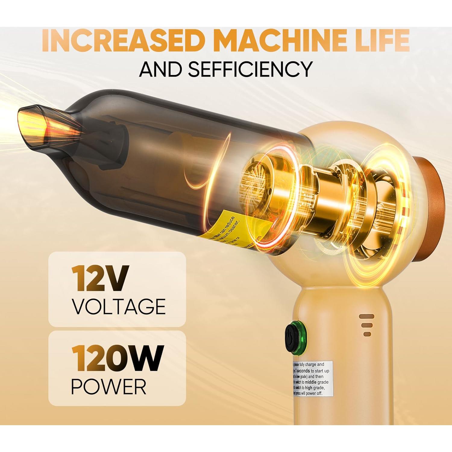 Aspiradora de Mano Inalámbrica AUXTUR 18000PA 3 Velocidades