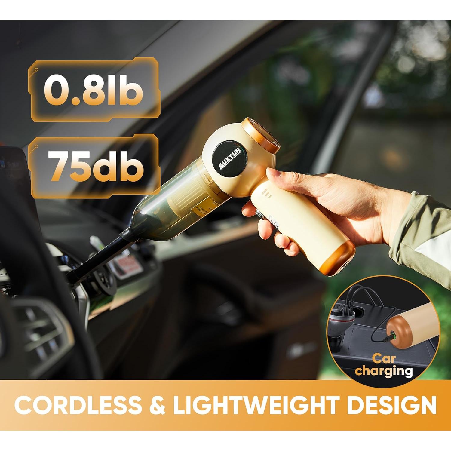 Aspiradora de Mano Inalámbrica AUXTUR 18000PA 3 Velocidades