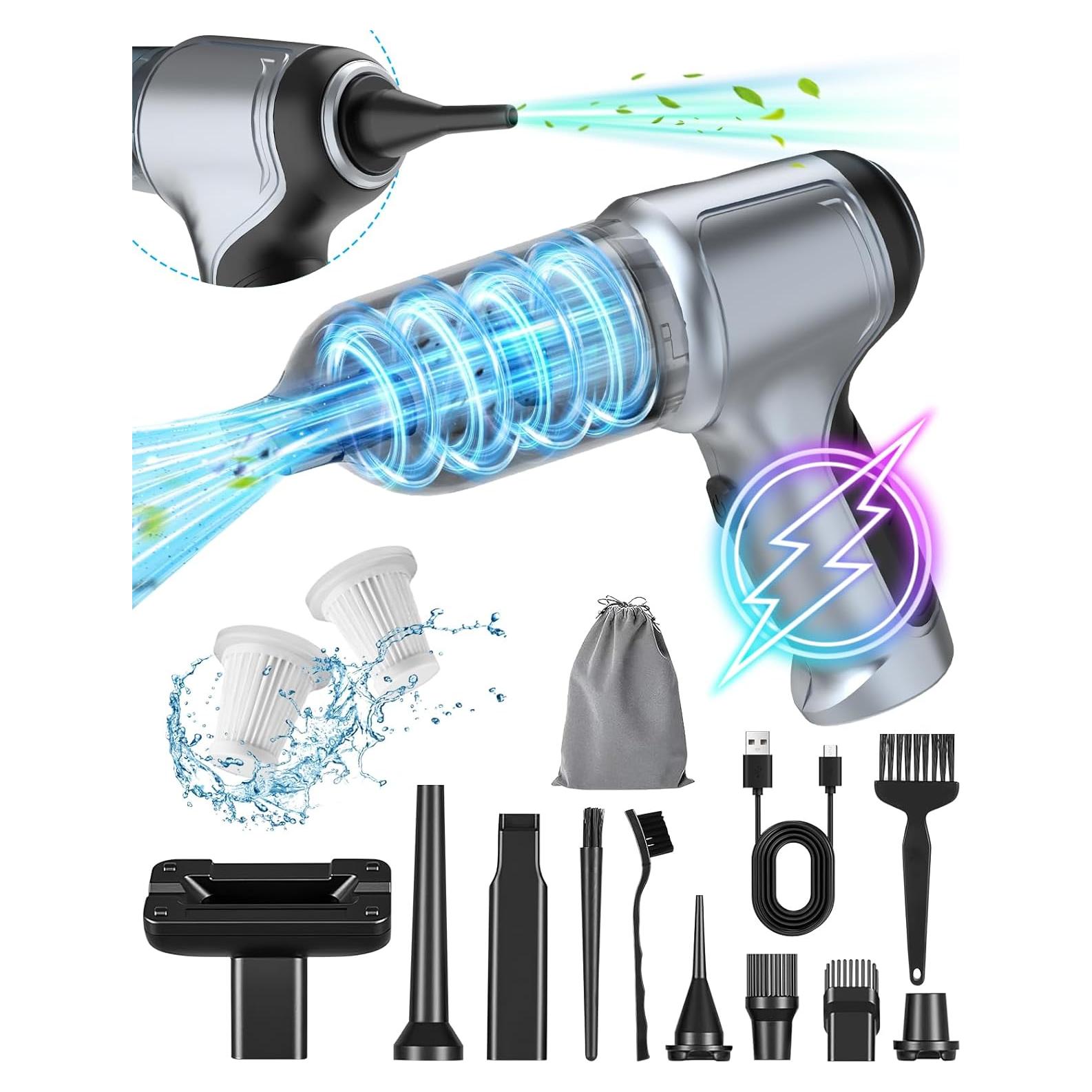 Aspiradora de Coche Portátil Inalámbrica Meteralla 120W 18000Pa