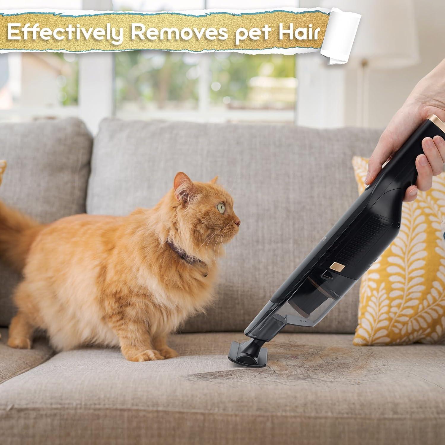 Aspiradora de Mano Inalámbrica VACFAM 2000mAh Filtro HEPA