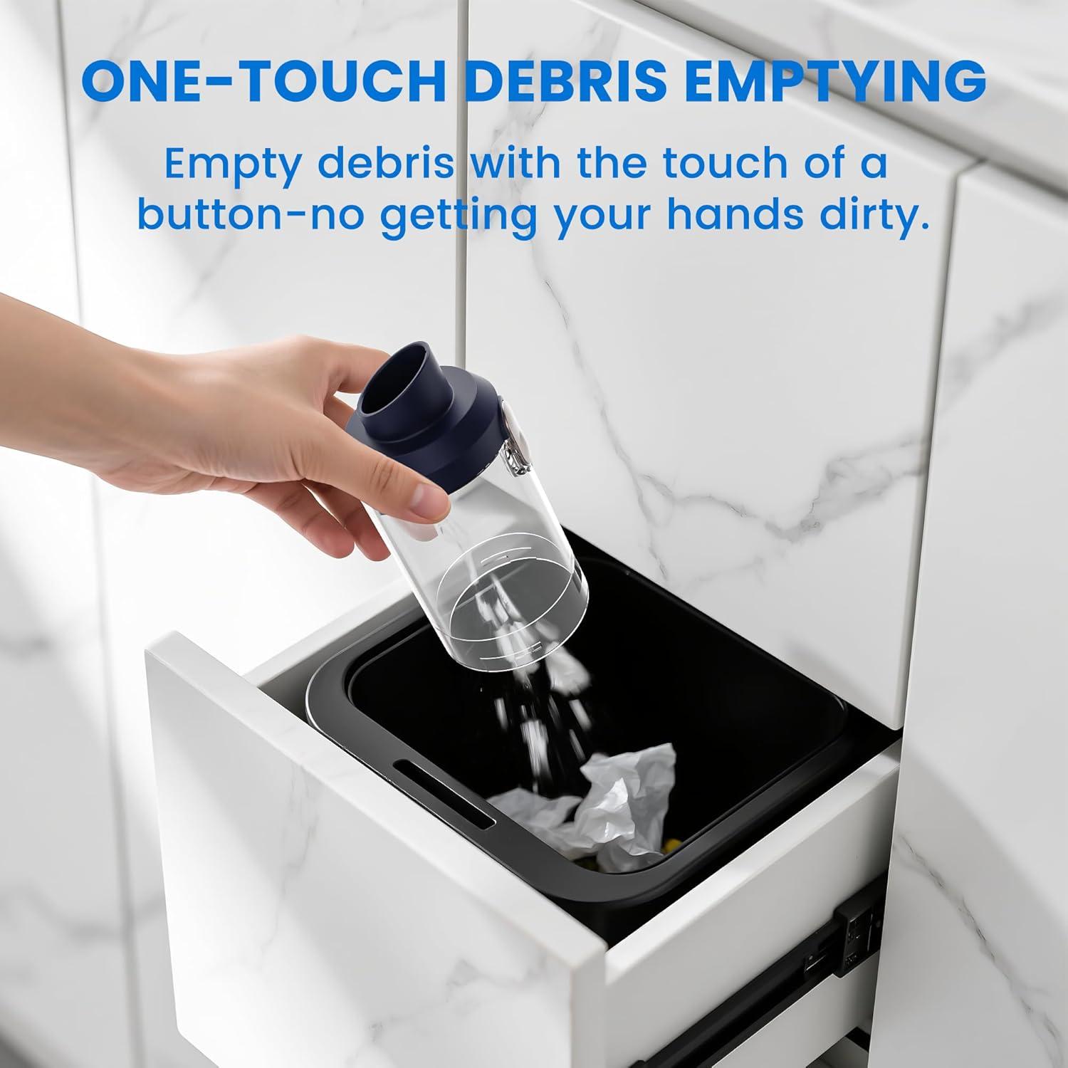 Aspiradora de Mano Inalámbrica Mecanto 12000Pa 3 en 1 HEPA