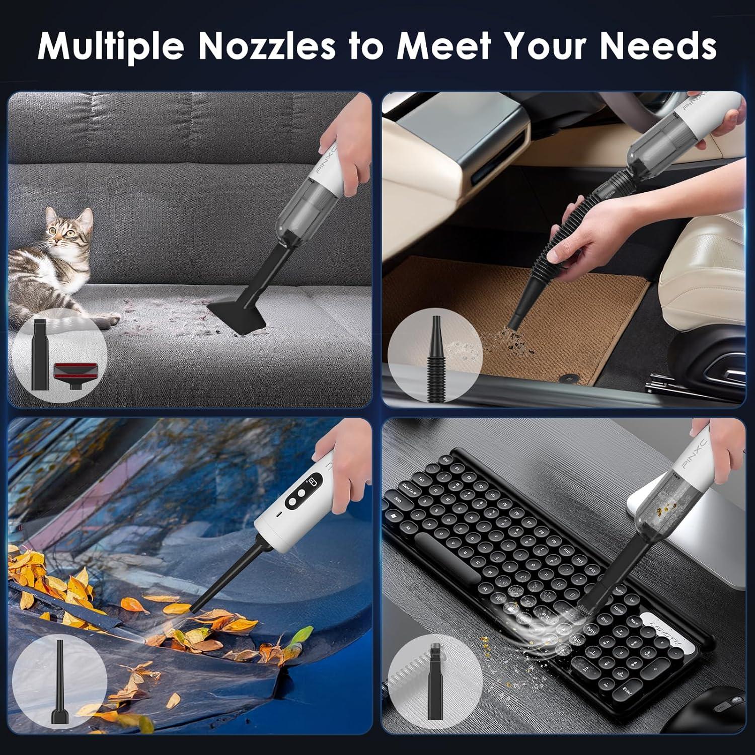 Aspiradora de Mano Inalámbrica PINXC CV301 15000Pa 5 en 1