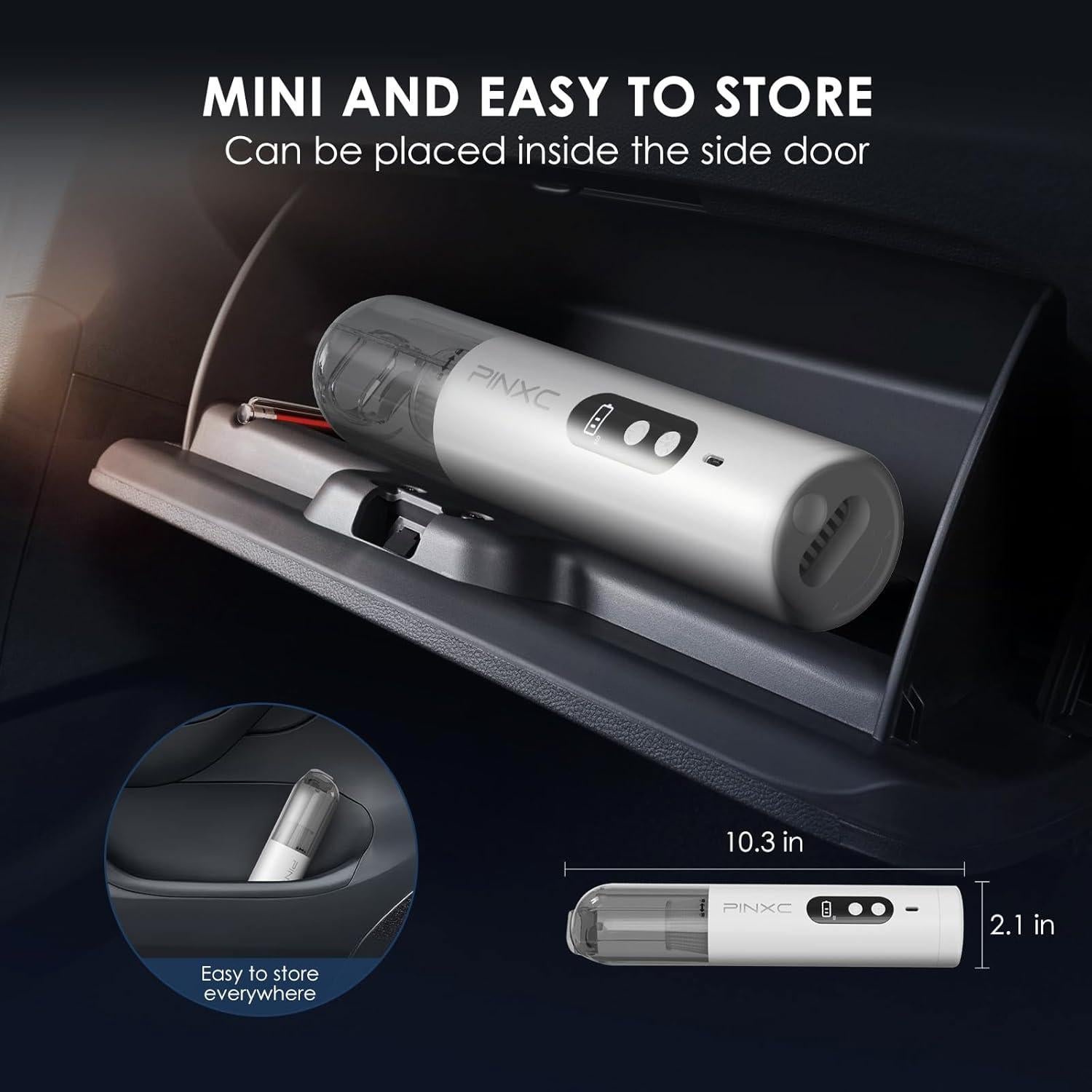 Aspiradora de Mano Inalámbrica PINXC CV301 15000Pa 5 en 1