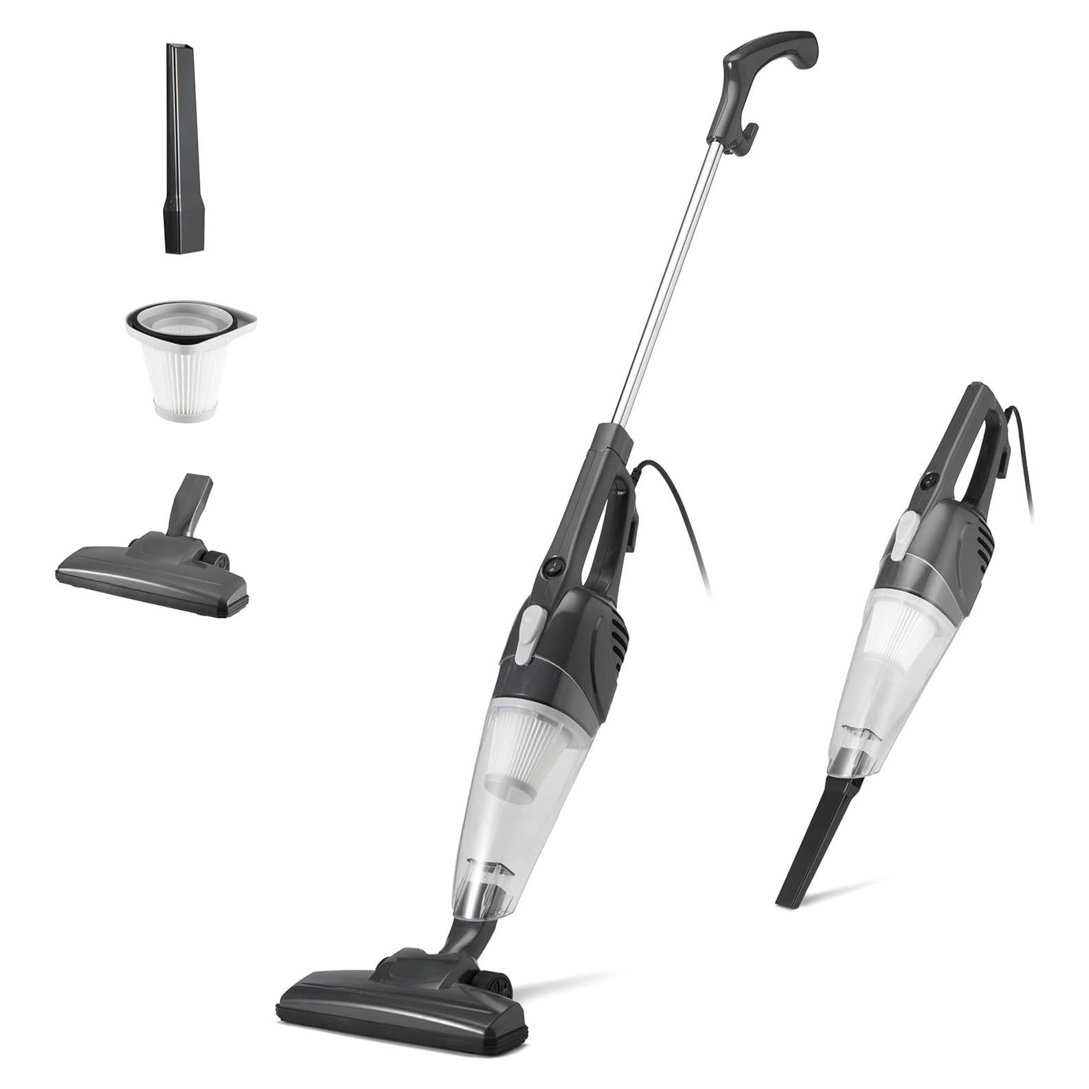 Aspiradora de varilla Amazon Basics 2 en 1 con filtro HEPA 300W