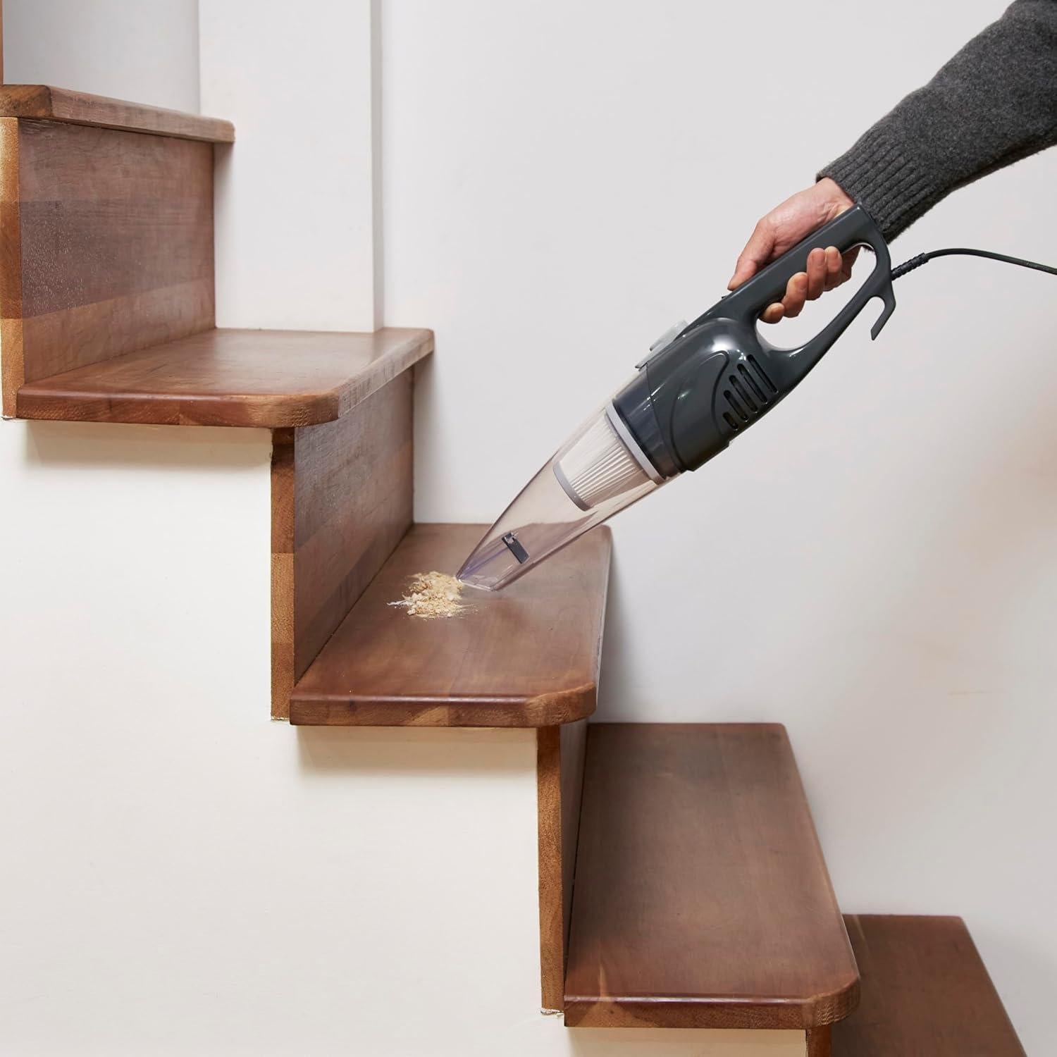 Aspiradora de varilla Amazon Basics 2 en 1 con filtro HEPA 300W