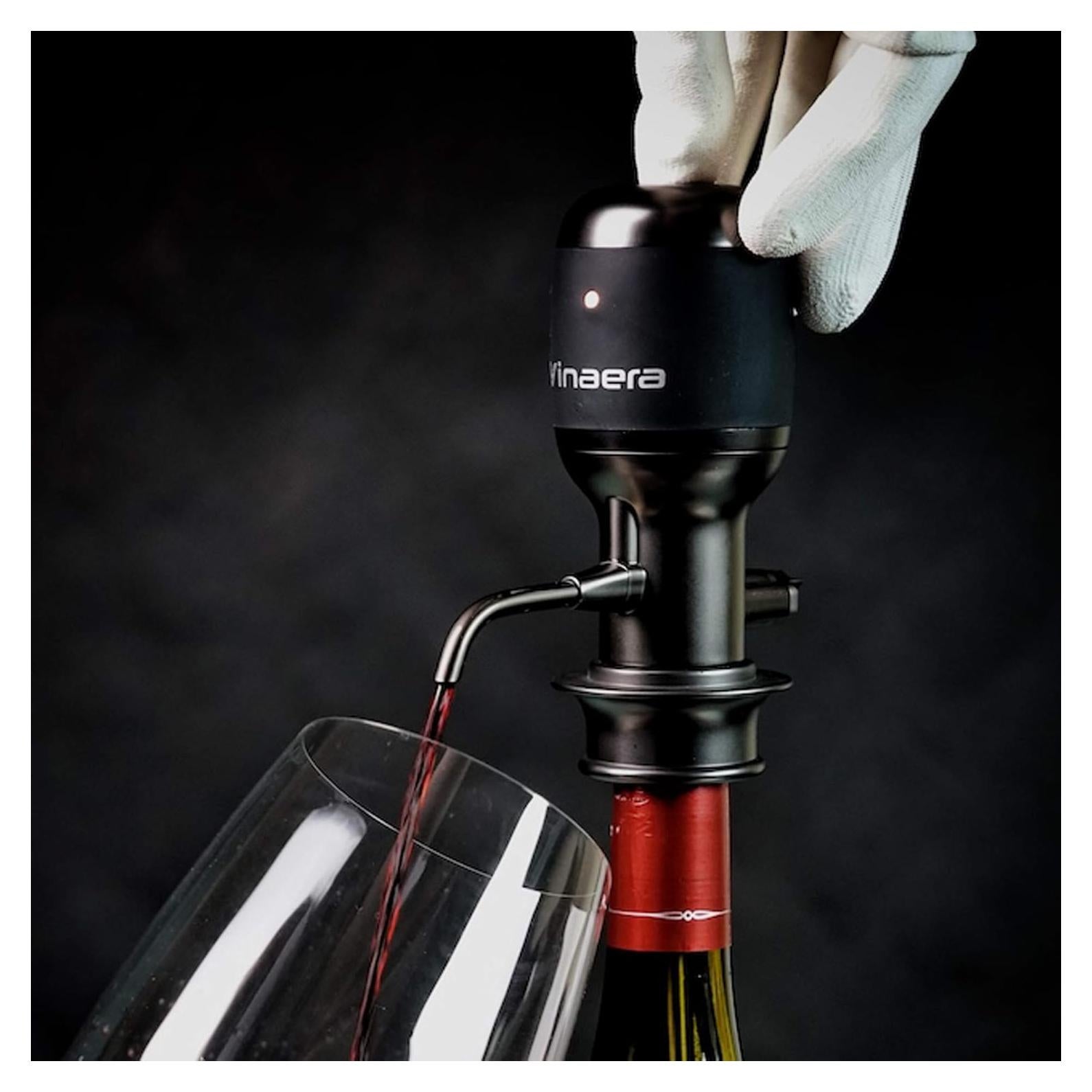 Aerador Eléctrico de Vino Vinaera PRO Ajustable 0-3h