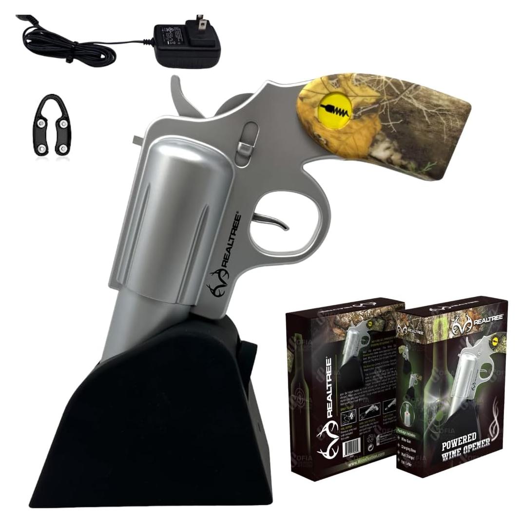 Abridor de Vino Eléctrico WineOvation RT-01P Plata - Recargable