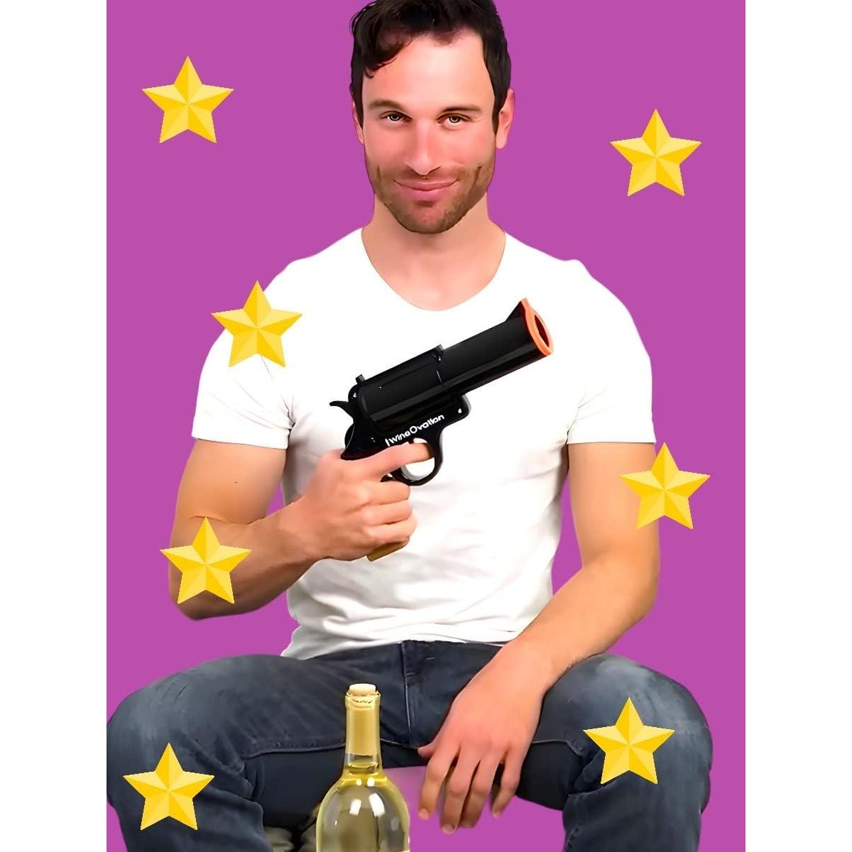 Abridor de Vino Eléctrico WineOvation RT-01P Plata - Recargable