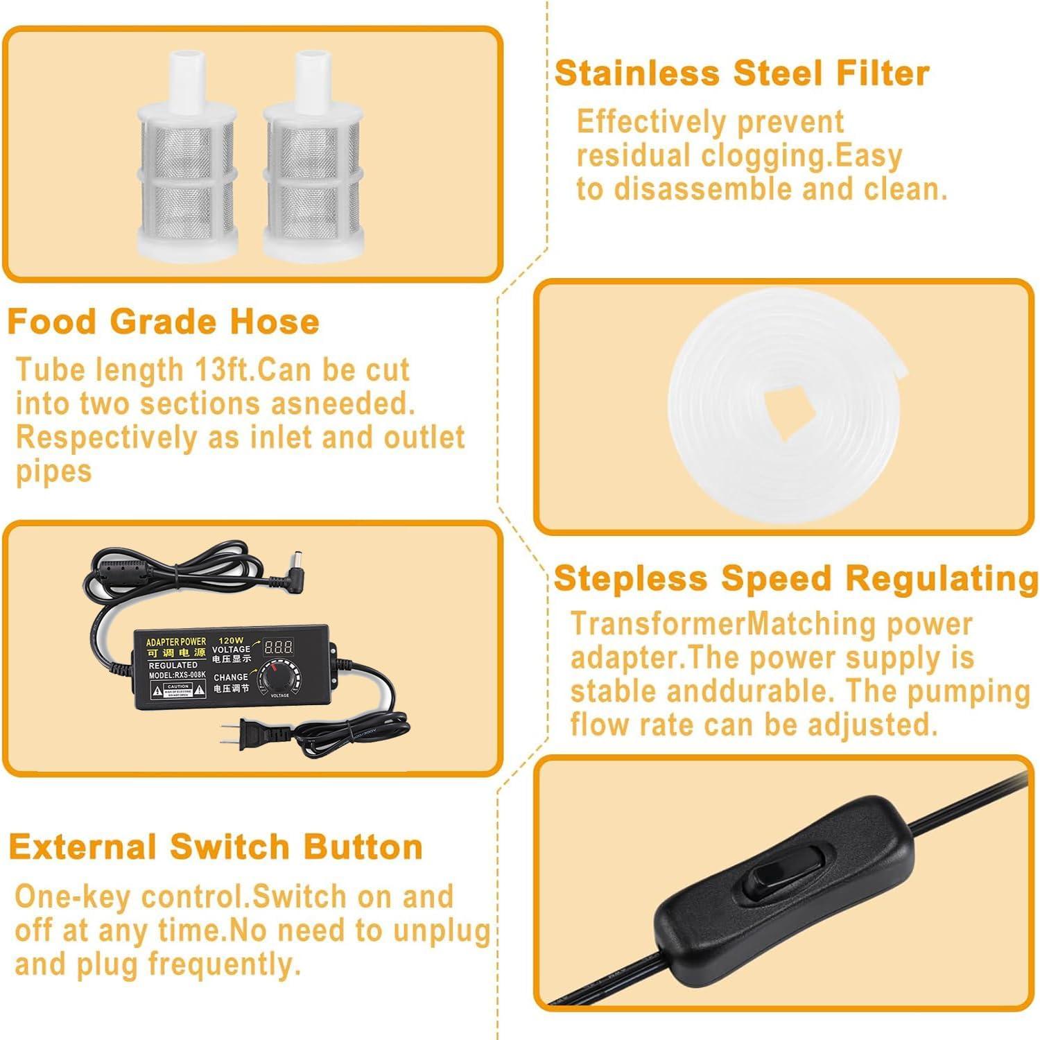 Bomba de Transferencia de Vino Twinboster 100-230V 3.785 LPM