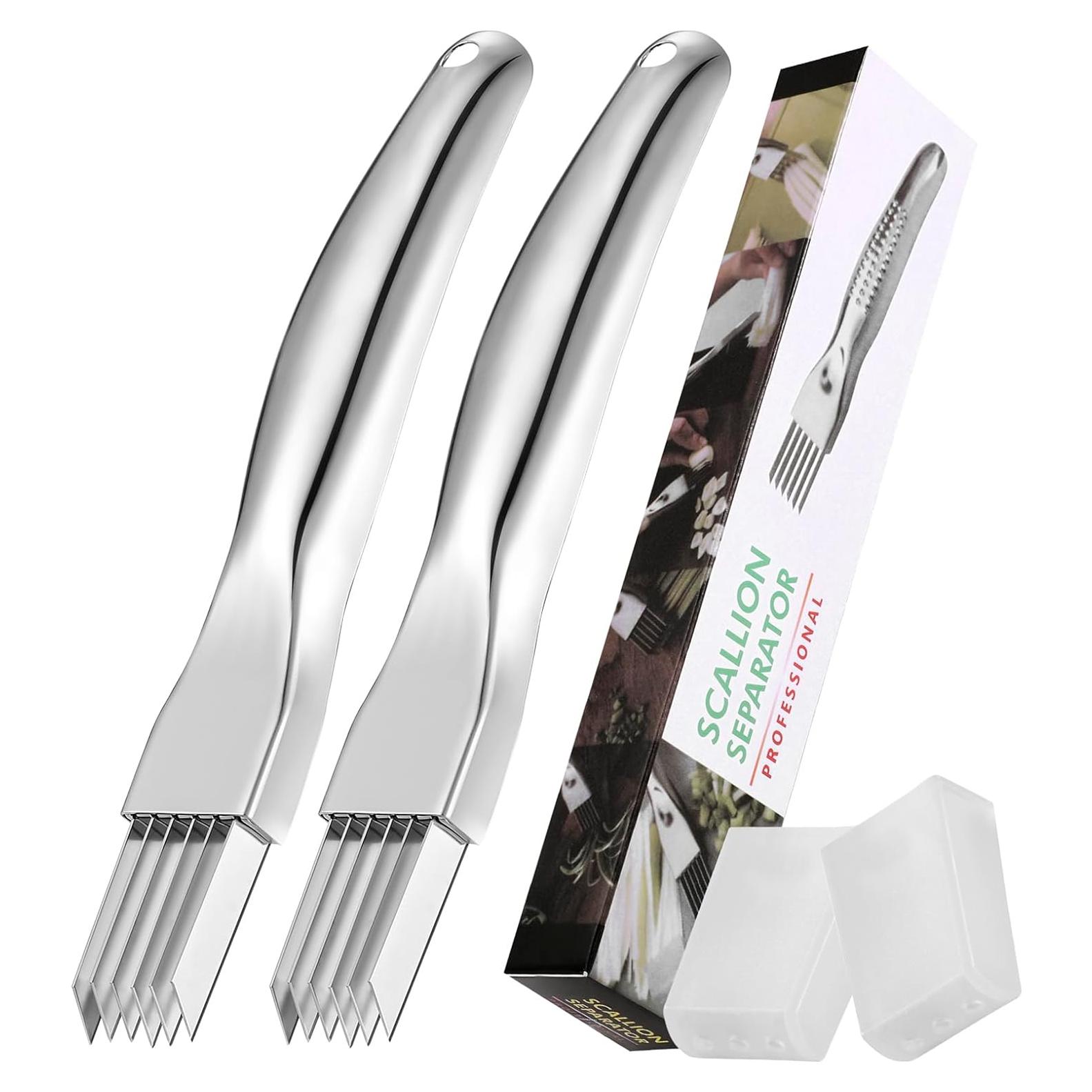 Cortador de Verduras VZZNN 2 Pcs Acero Inoxidable Multifuncional